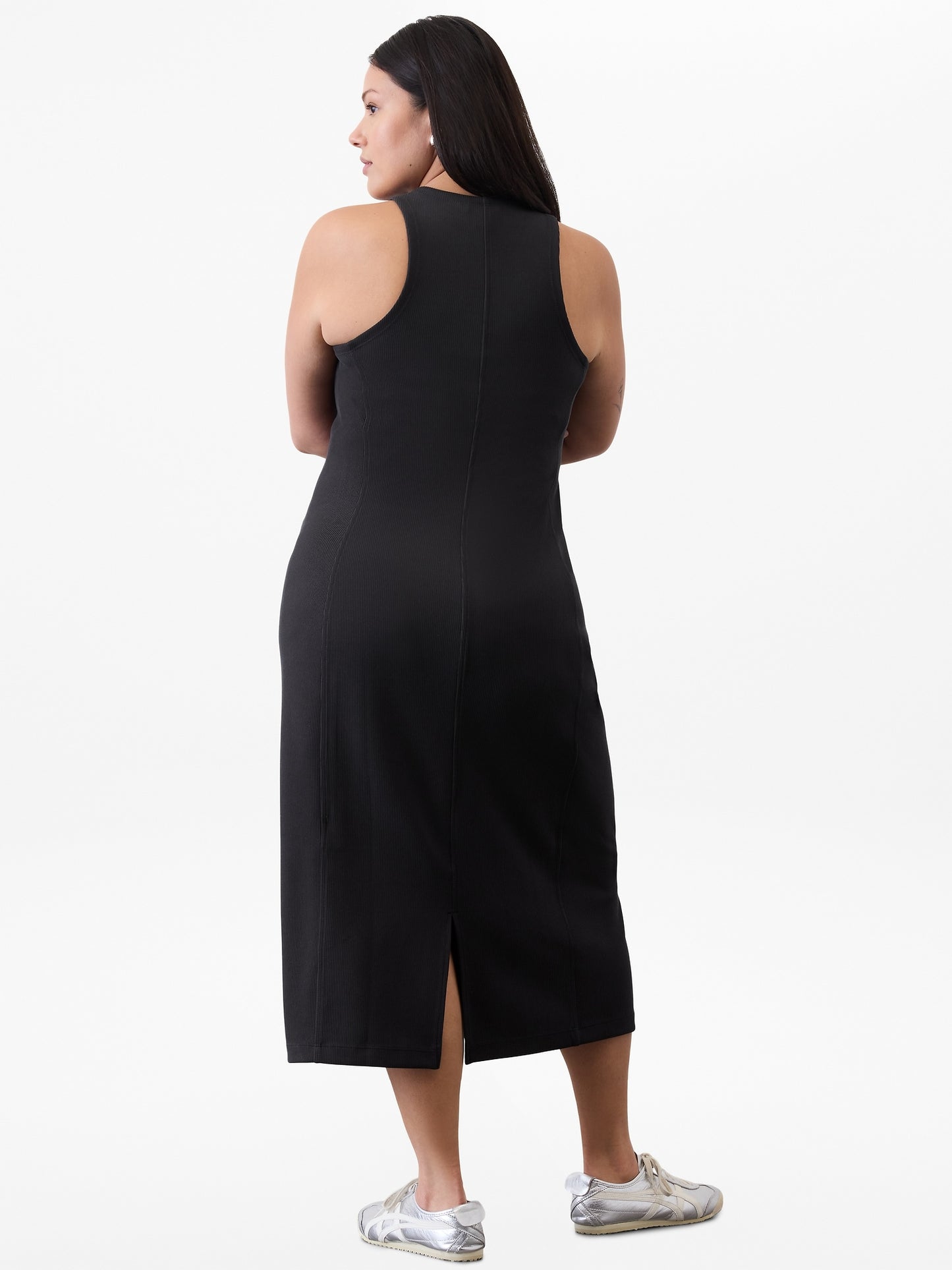 Seasoft Rib Midi Tank Dress