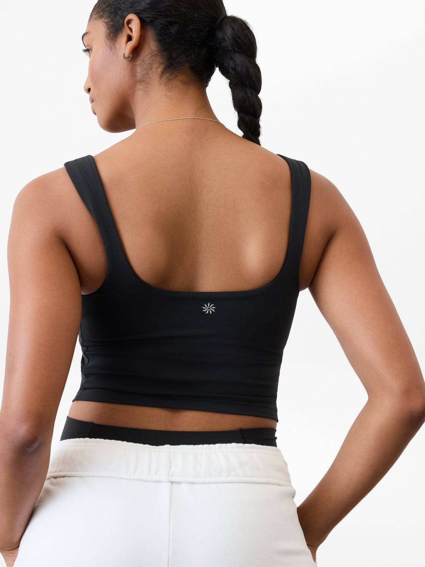 Transcend Square Neck Crop Sports Bra D-DD