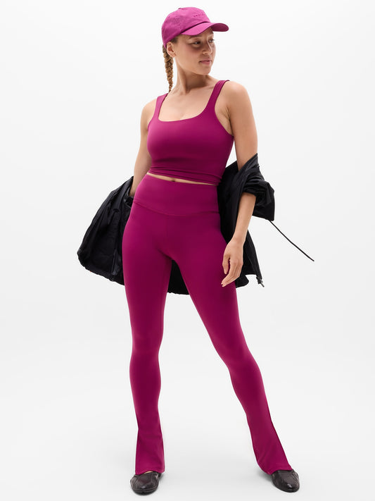 Transcend Square Neck Crop Sports Bra D-DD