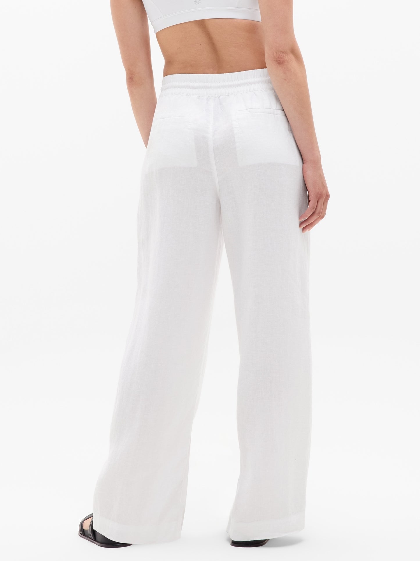 Retreat Linen High Rise Wide Leg Pant