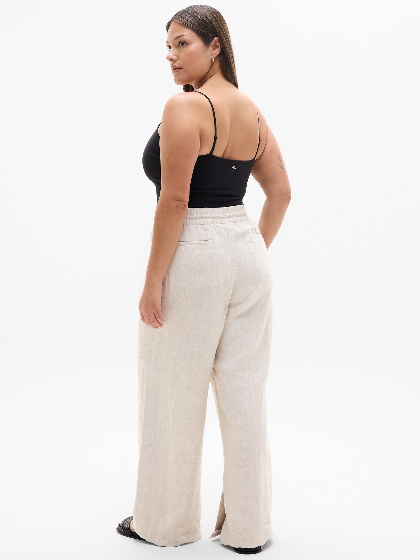 Retreat Linen High Rise Wide Leg Pant