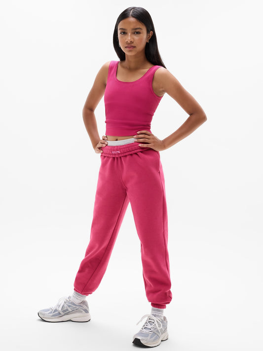 Athleta Girl Rise Above Rib Crop Tank