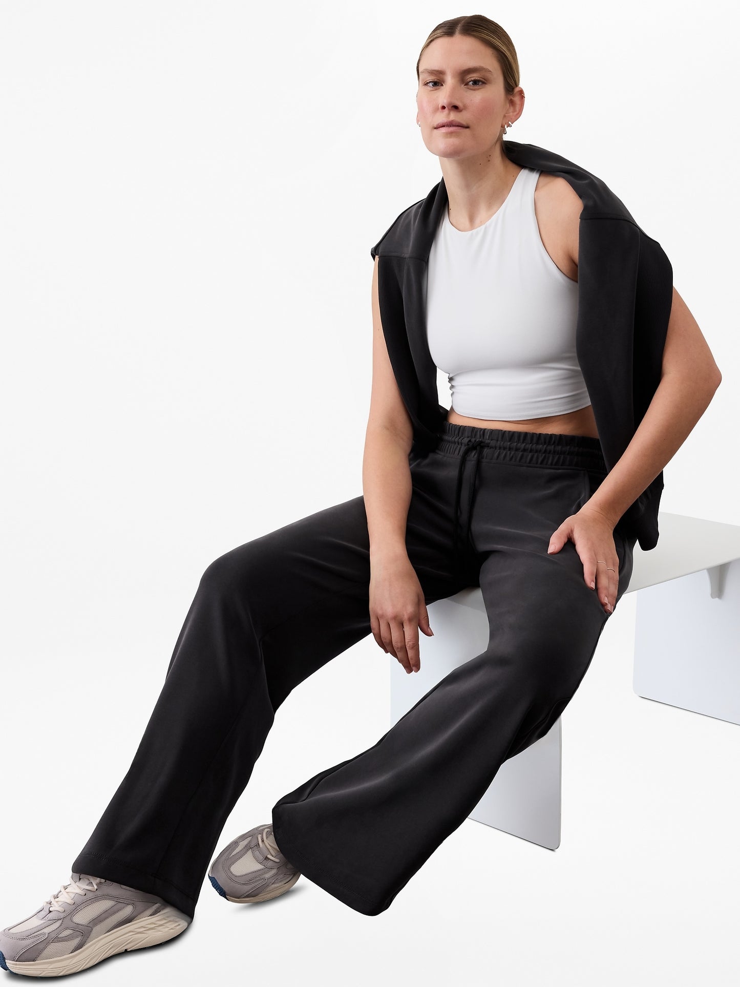 بنطال Seasoft المستقيم متوسط ​​الارتفاع