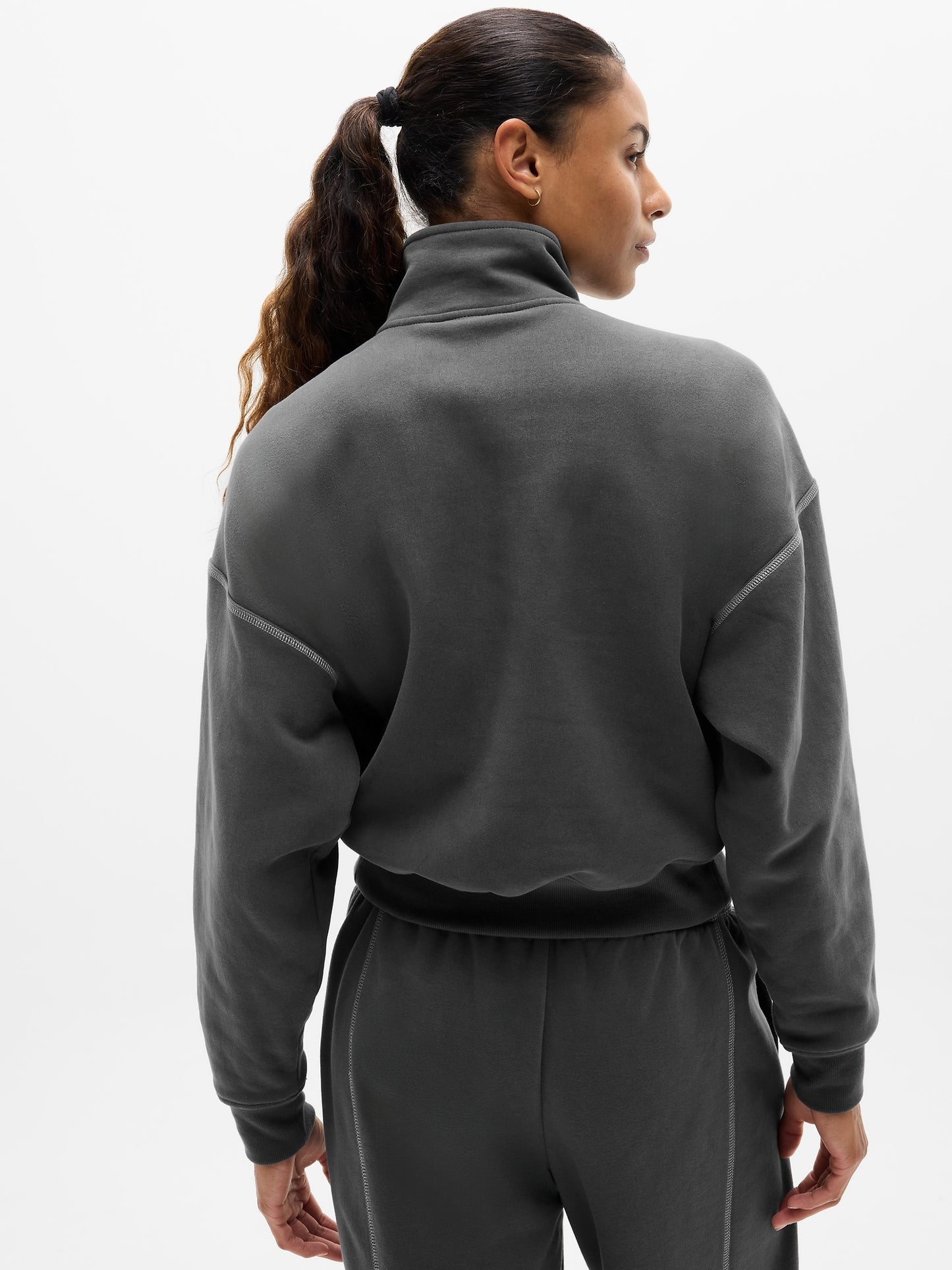 Forever Fleece 1/2 Zip High Hip Sweatshirt