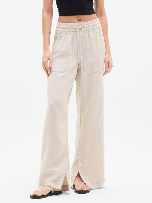 Retreat Linen High Rise Wide Leg Pant
