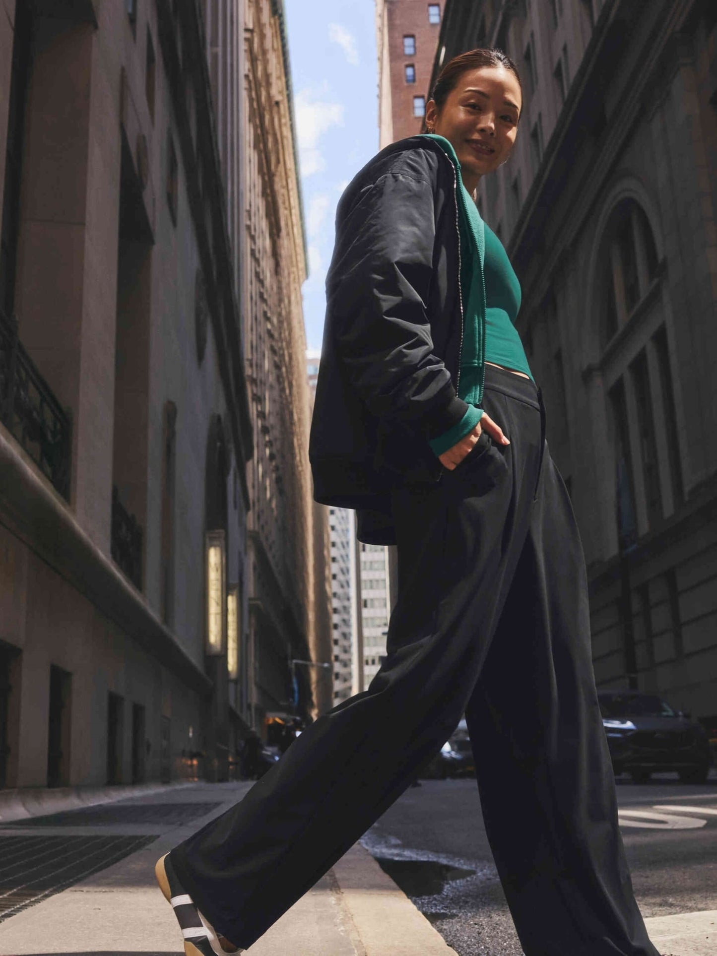 بنطال بيناكل بخصر مرتفع 