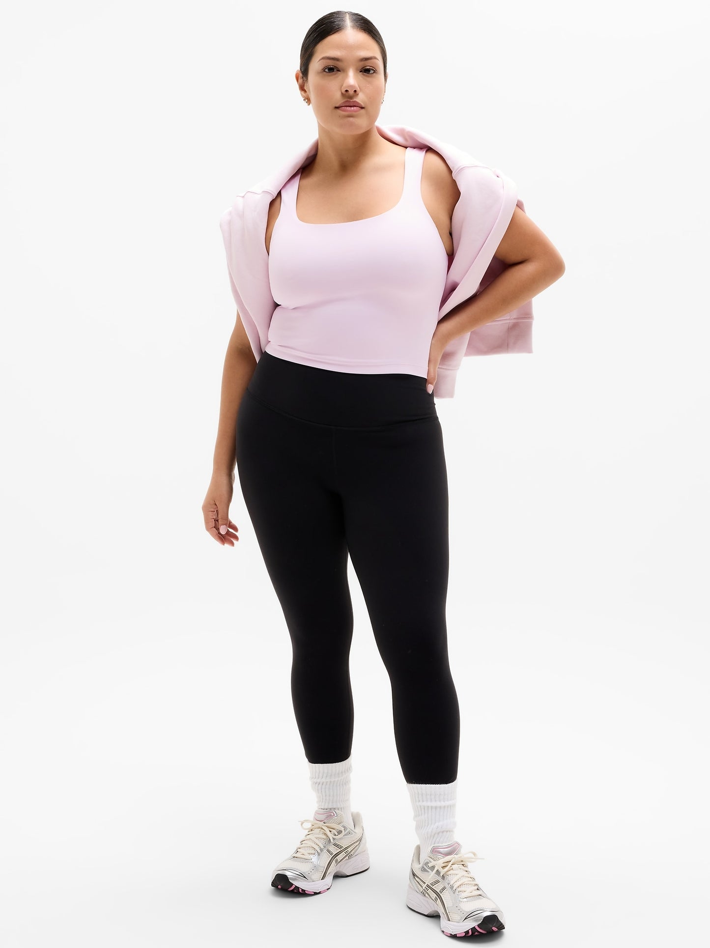 Transcend Square Neck Crop Sports Bra D-DD