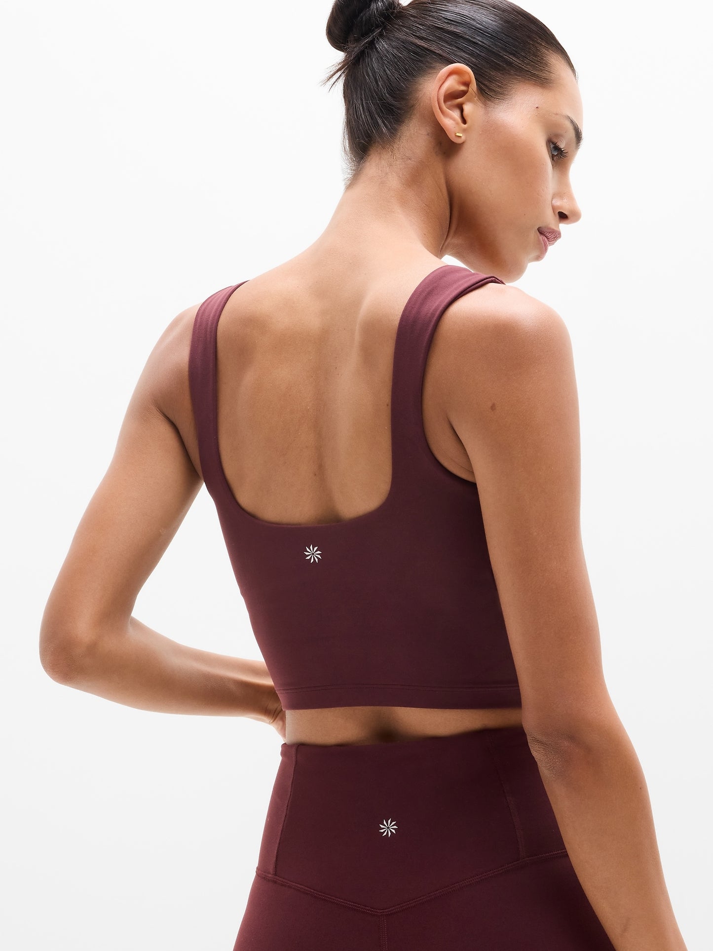 Transcend Square Neck Crop Sports Bra A-C