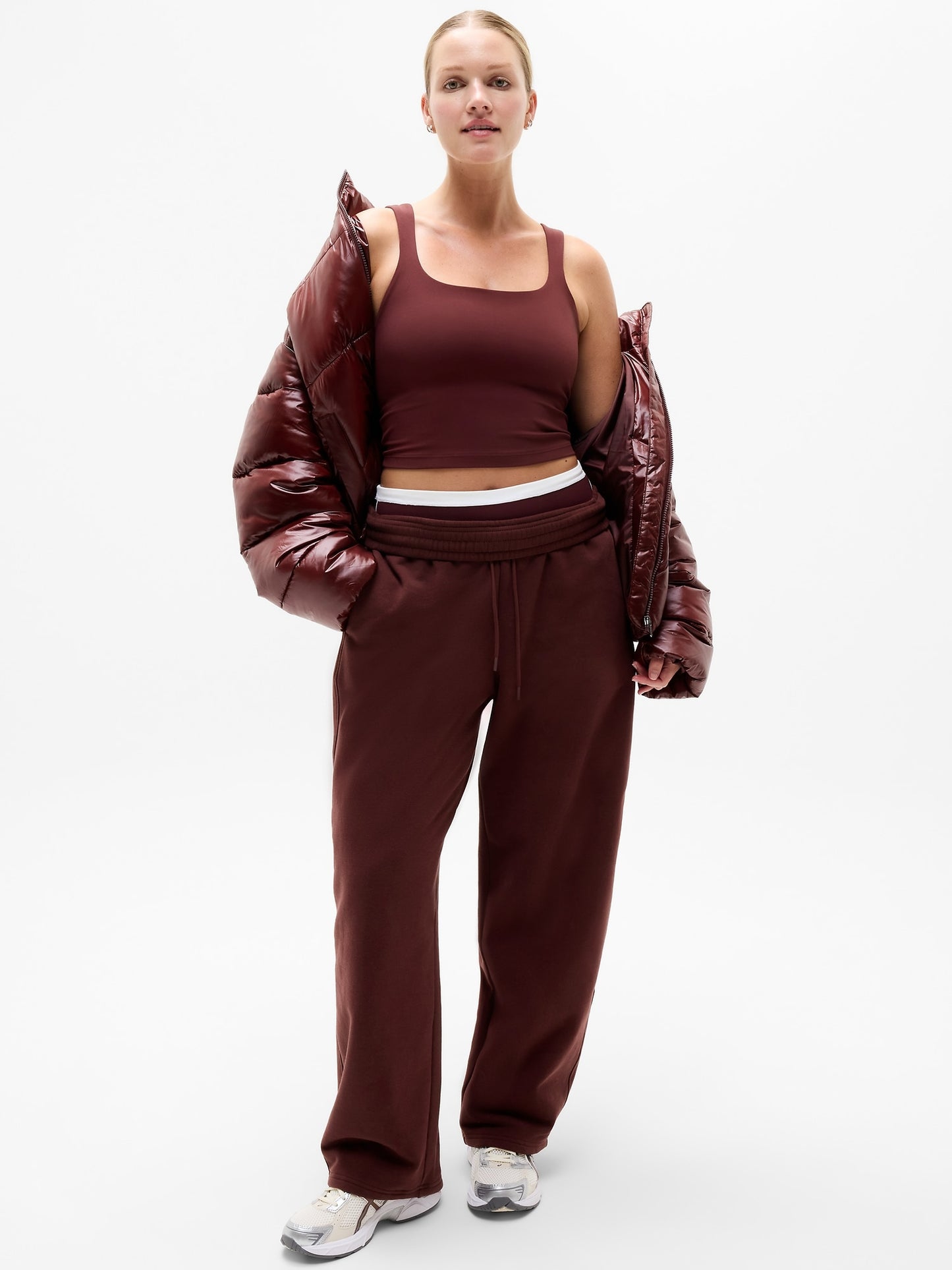 Transcend Square Neck Crop Sports Bra A-C