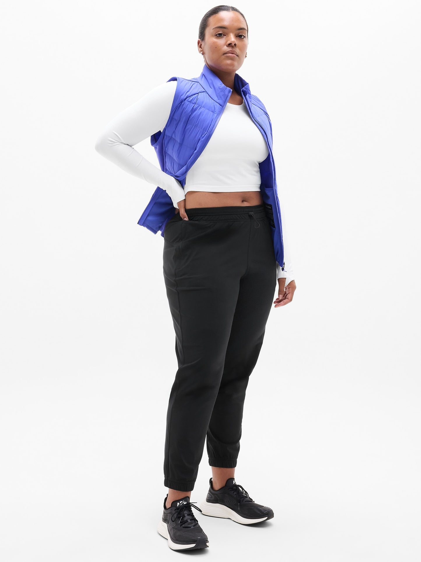 بنطال كروس تراين بخصر مرتفع