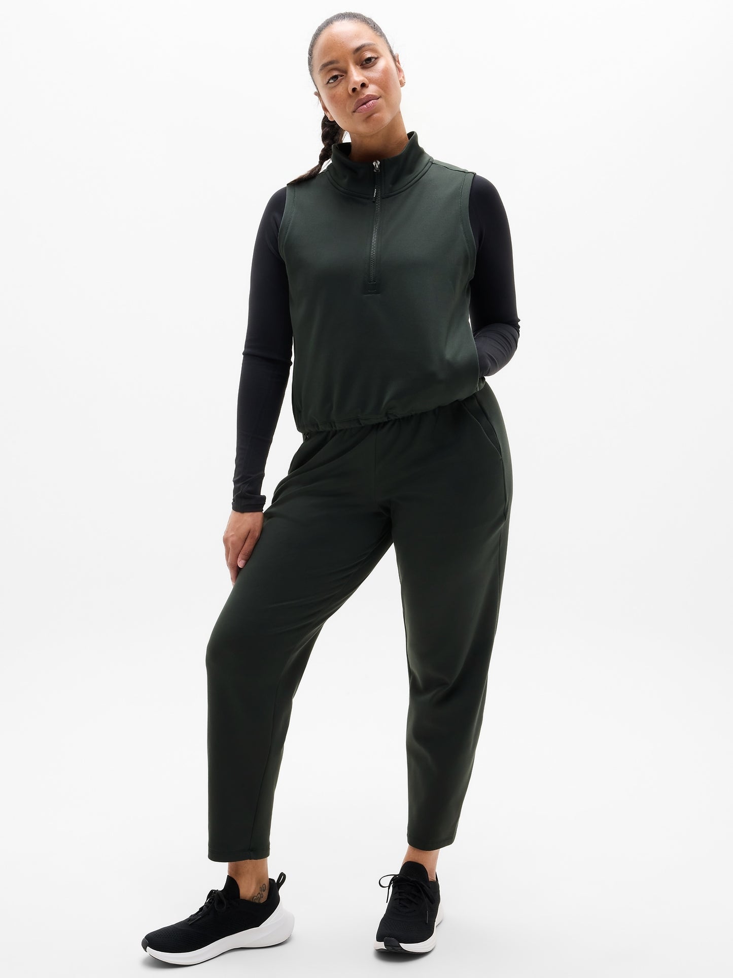 Unstoppable 1/2 Zip Cropped Vest