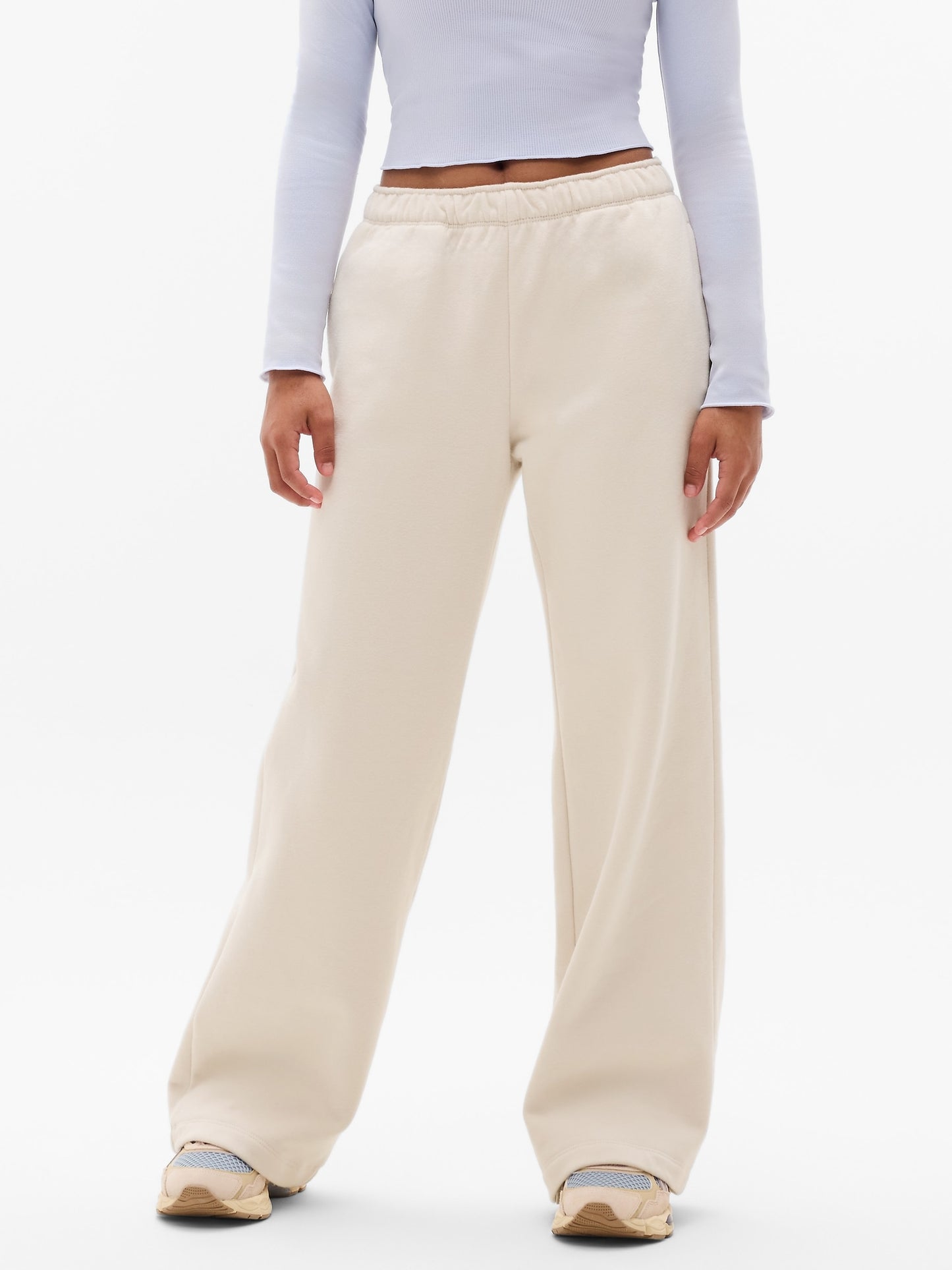 Athleta Girl All Day Wide Leg Fleece Pant