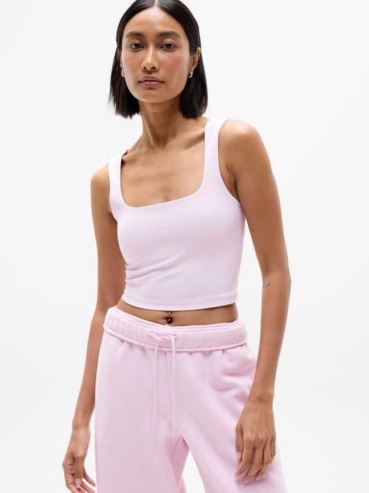 Transcend Square Neck Crop Sports Bra A-C