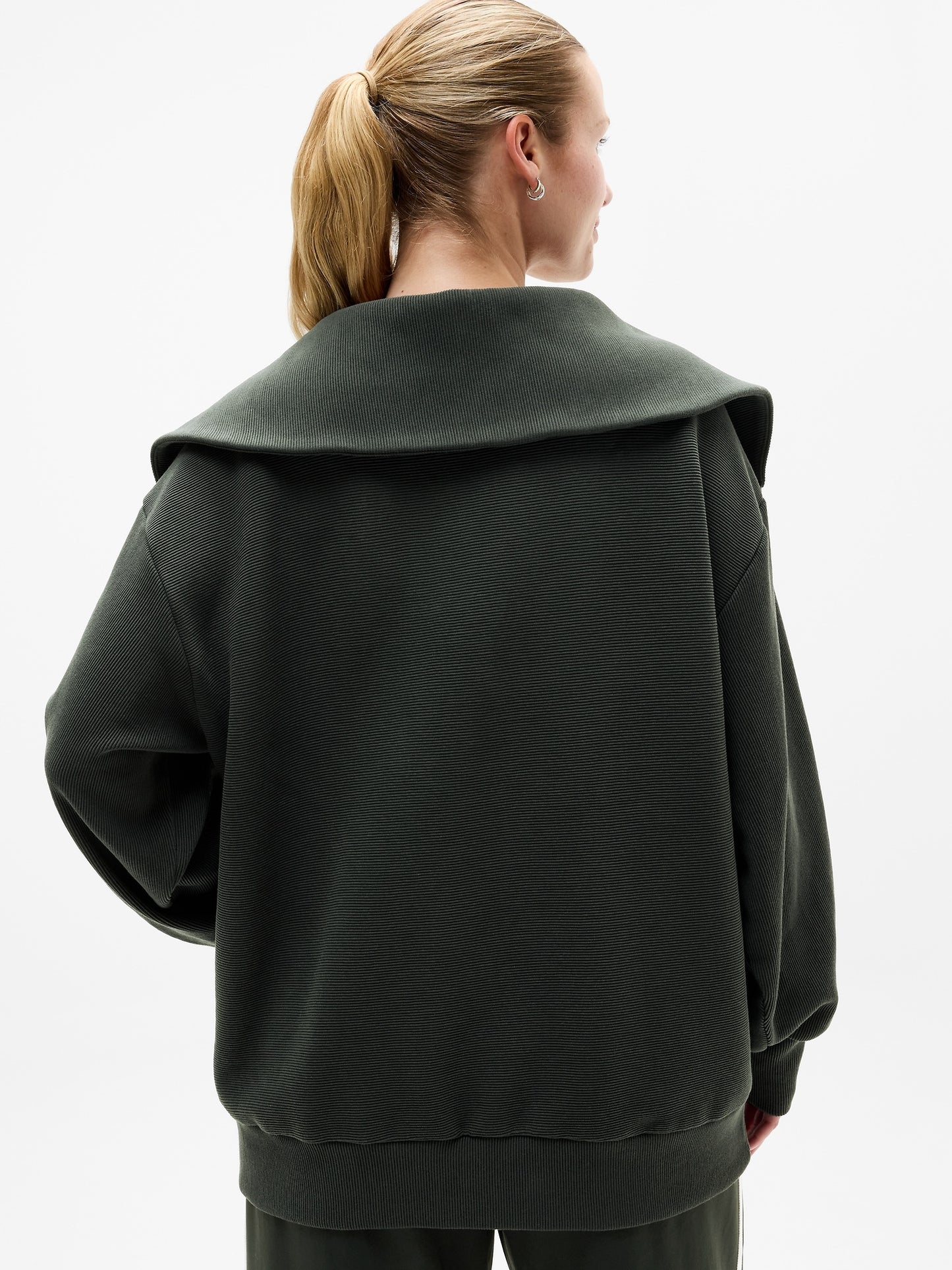 Ottoman Rib 1/4 Zip Sweatshirt