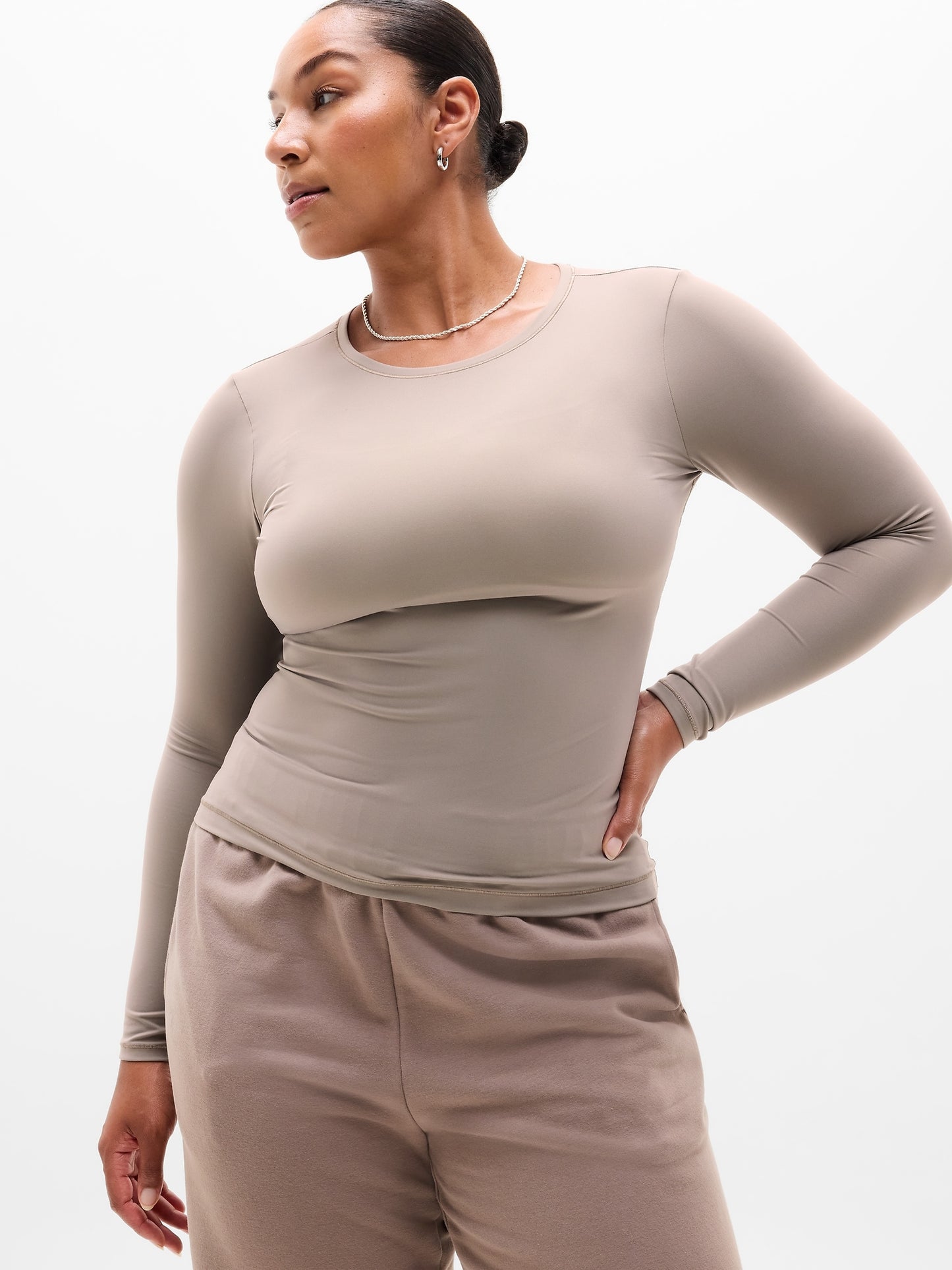 BodyMove Crew Neck Long Sleeve Top