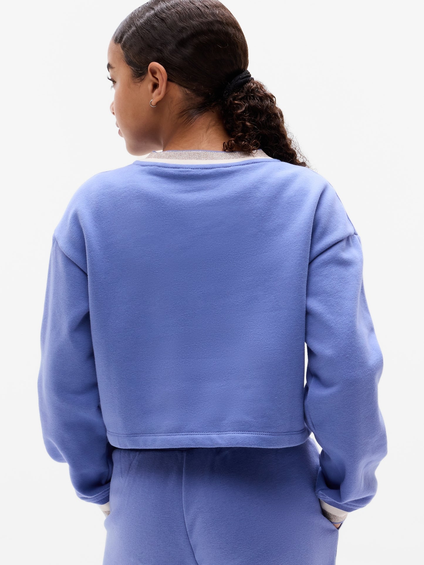 Athleta Girl All Day Sparkle Rib Crew