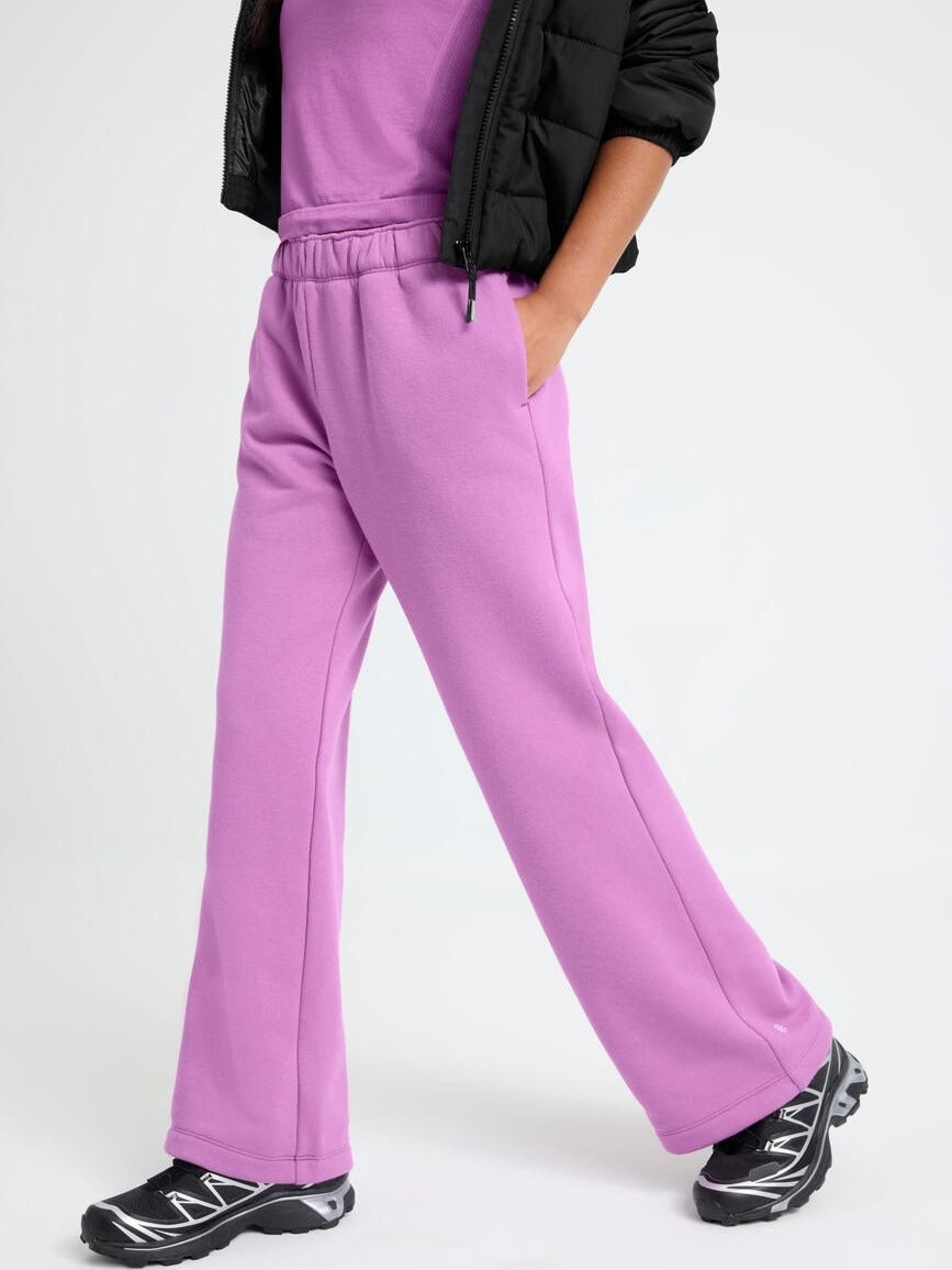 Athleta Girl All Day Wide Leg Fleece Pant