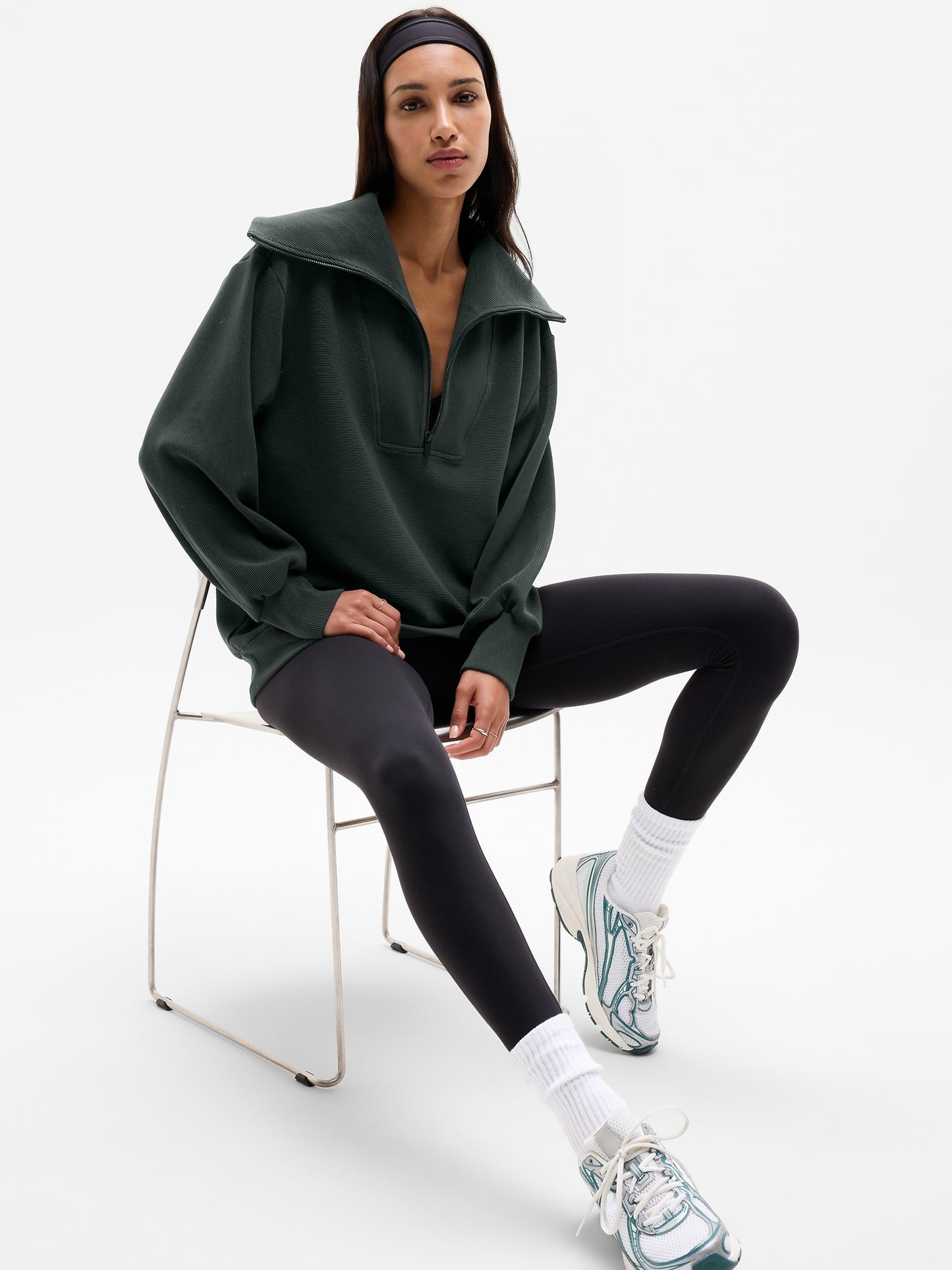 Ottoman Rib 1/4 Zip Sweatshirt