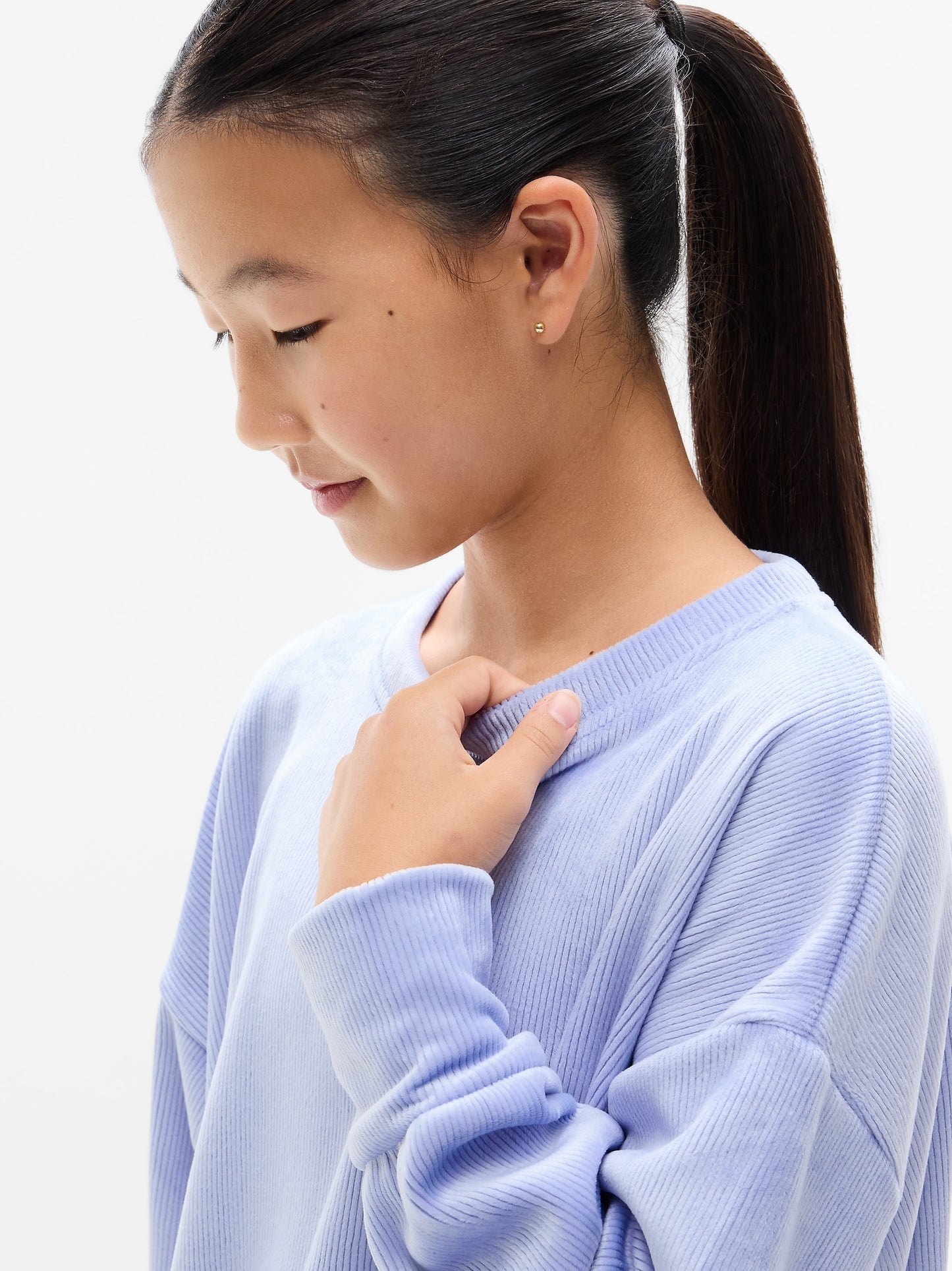 Athleta Girl Cozy Rib Crewneck