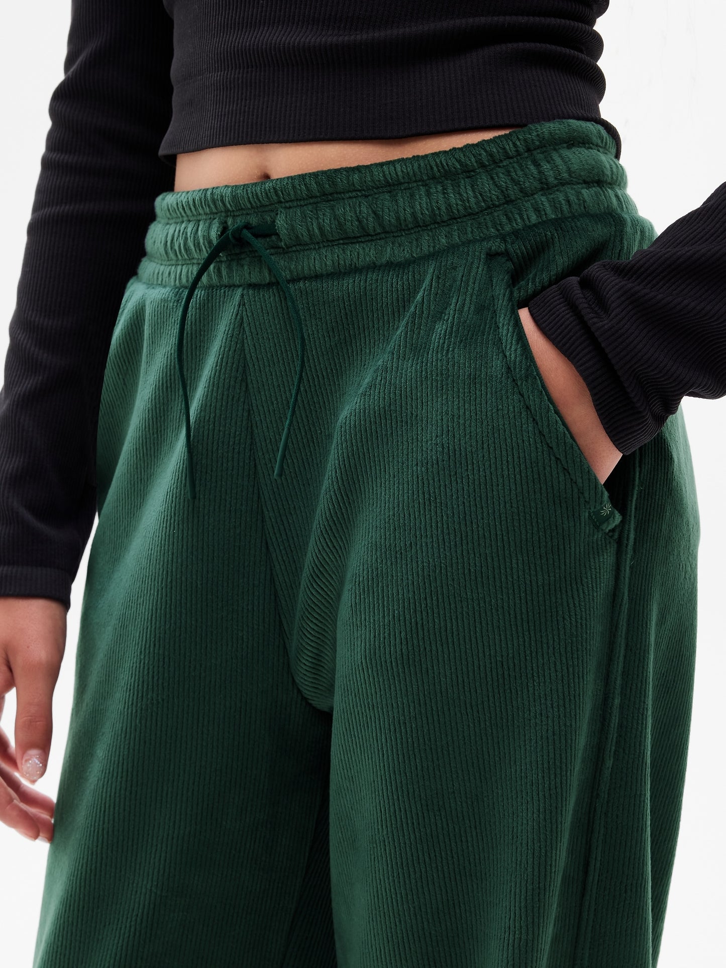 Athleta Girl Cozy Rib Wide Leg Pant
