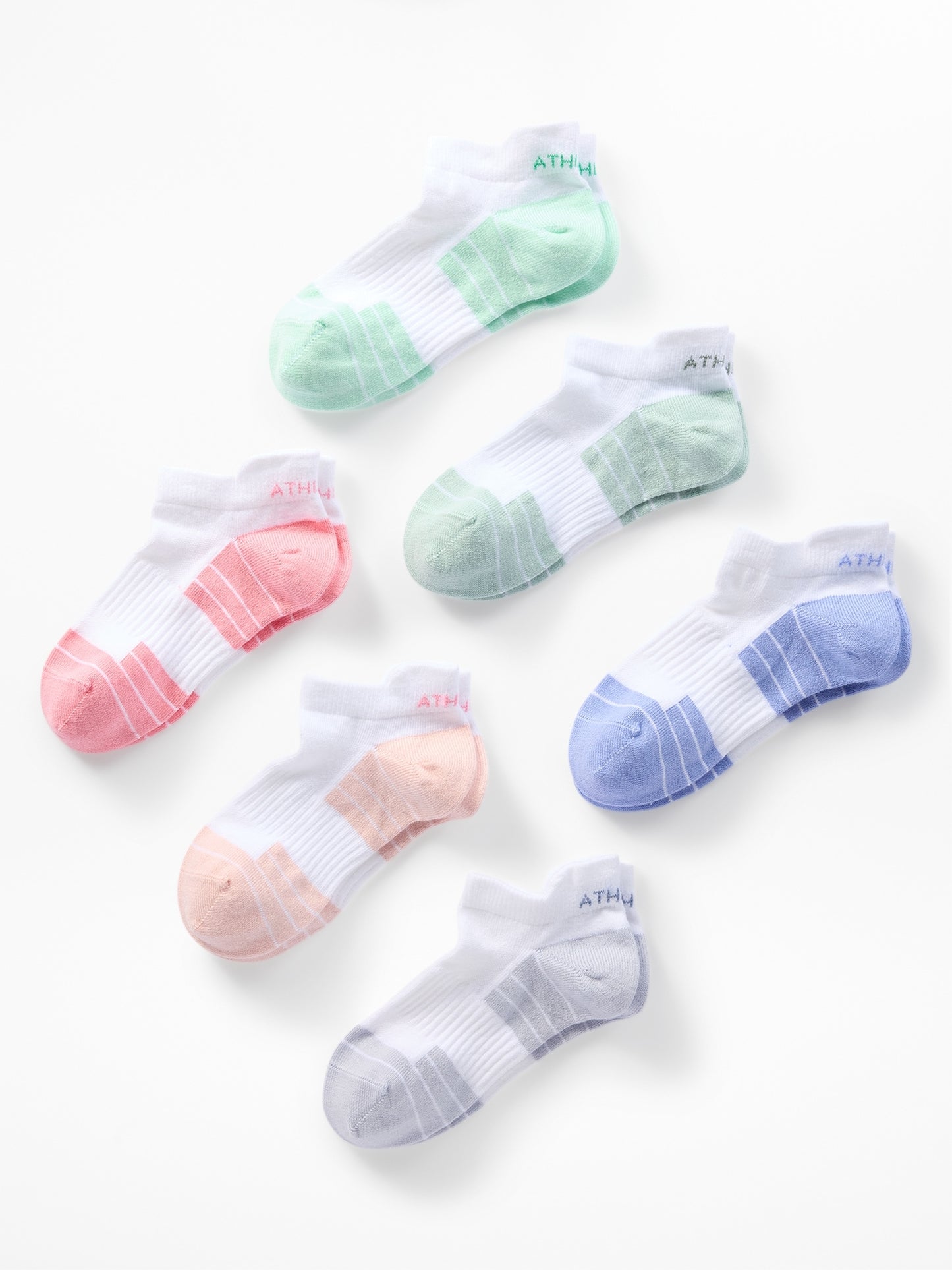 Athleta Girl Everyday Ankle Sock 6-Pack