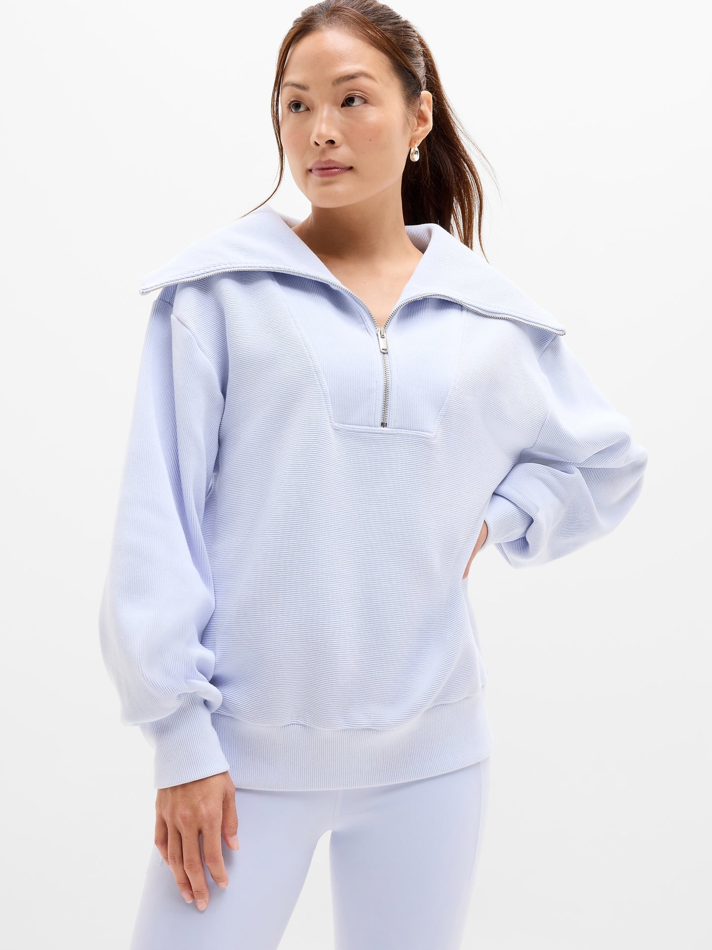 Ottoman Rib 1/4 Zip Sweatshirt