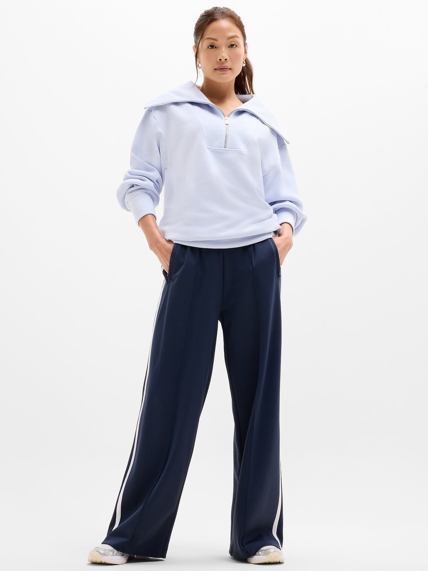 Ottoman Rib 1/4 Zip Sweatshirt