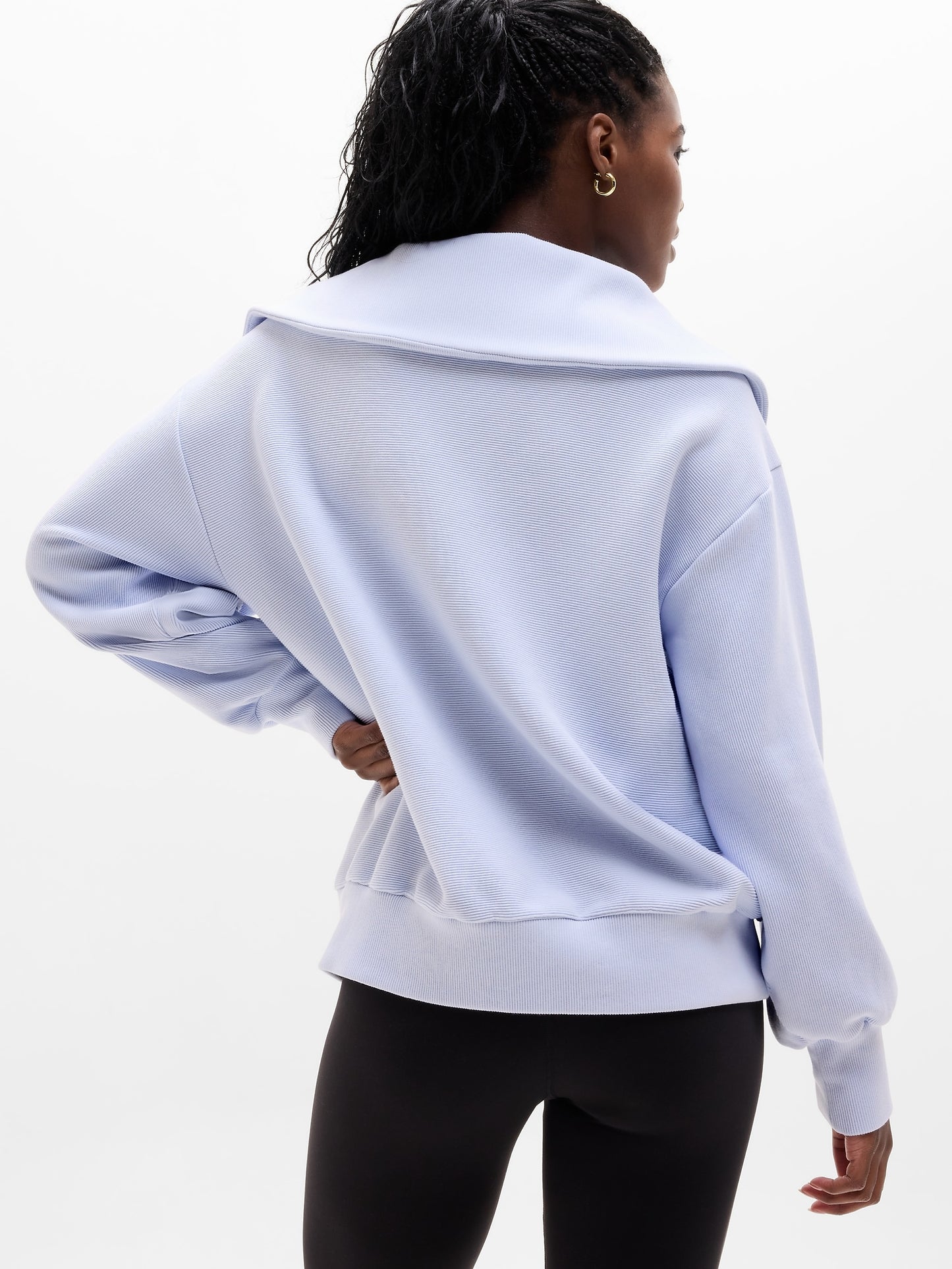 Ottoman Rib 1/4 Zip Sweatshirt