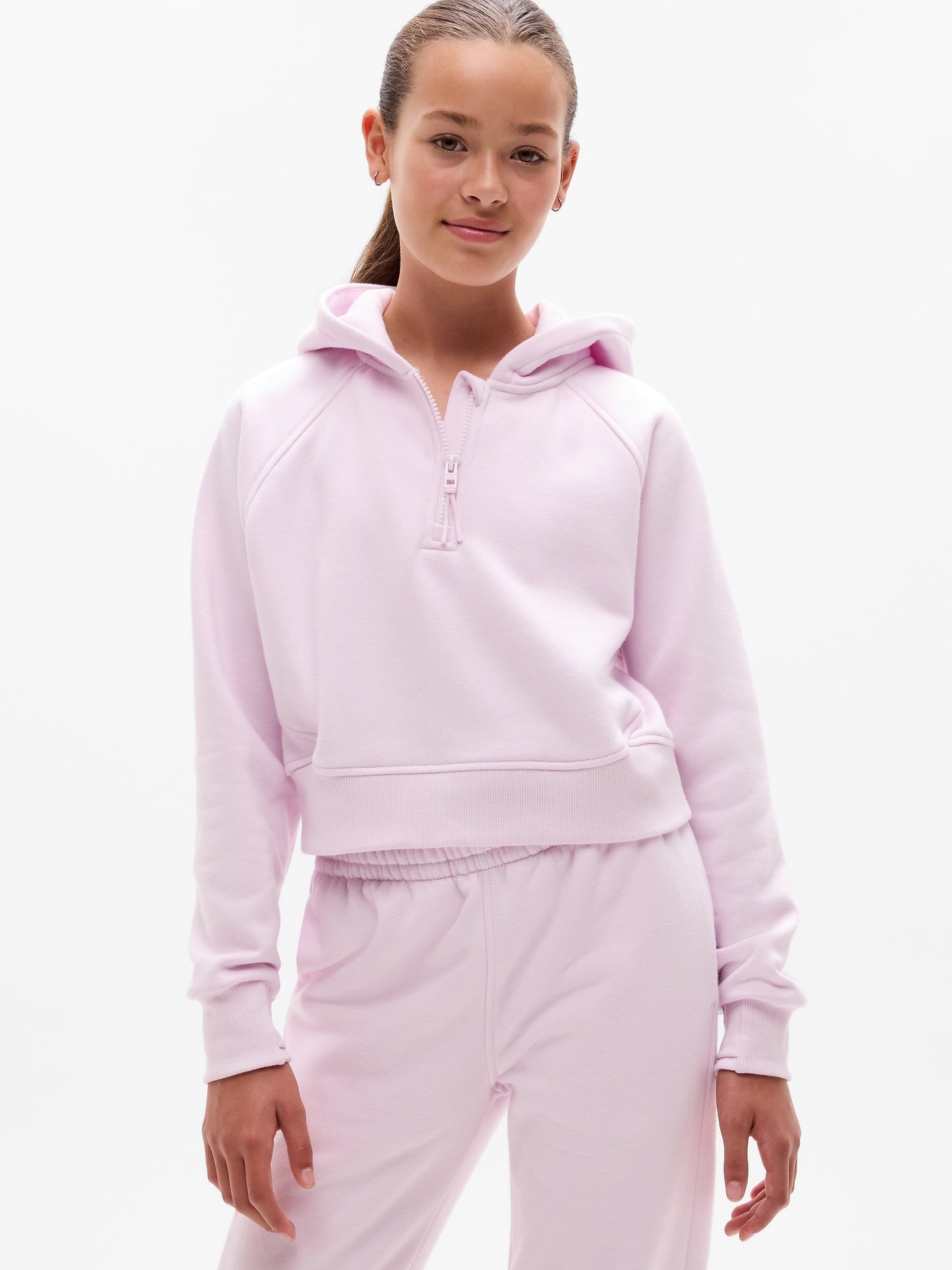 Athleta Girl All Day Half Zip Hoodie