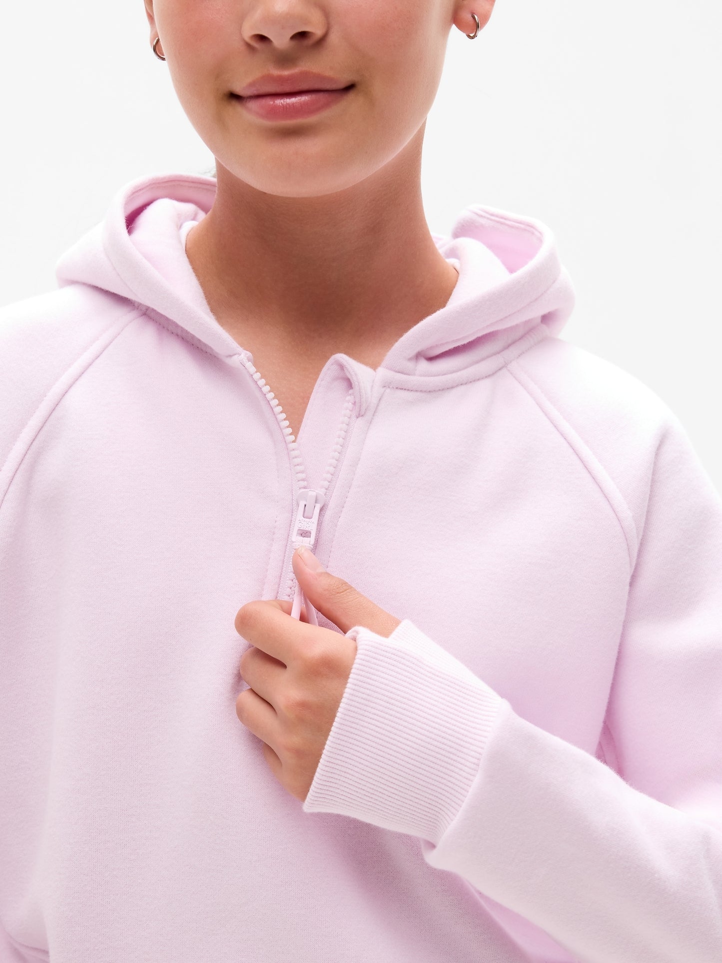 Athleta Girl All Day Half Zip Hoodie