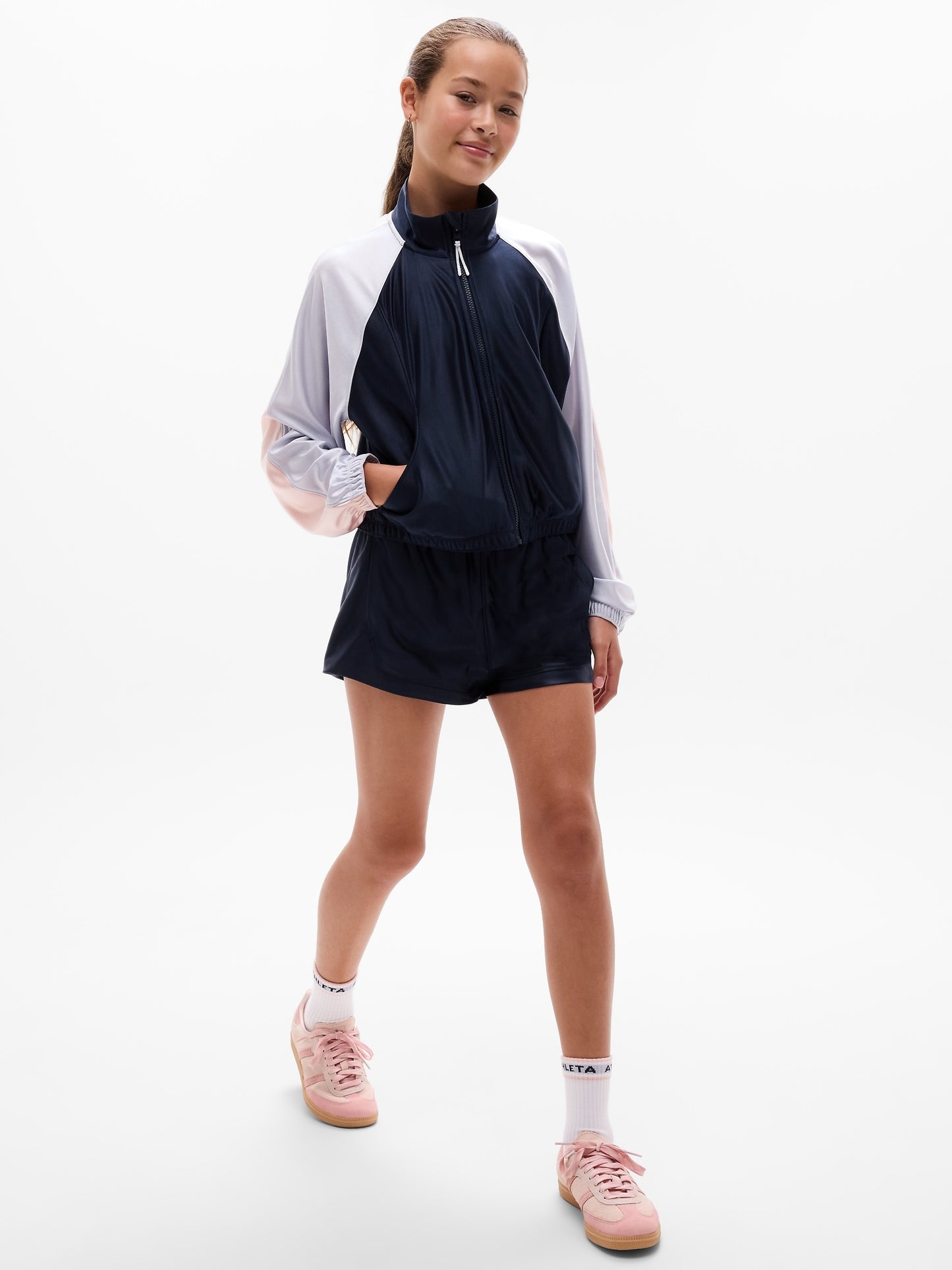 Athleta Girl Shine On Track Jacket