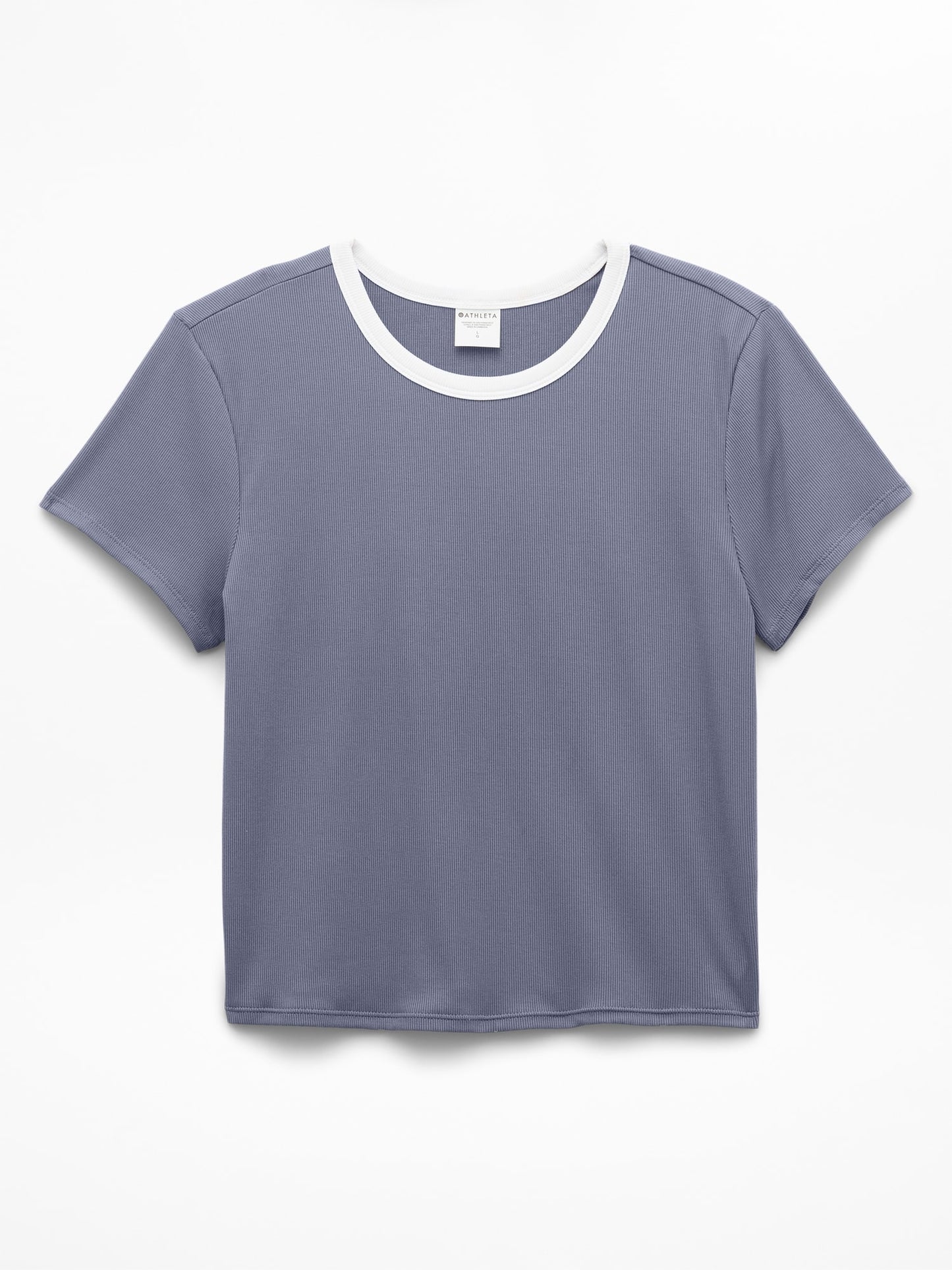 Signature Rib Crop Tee