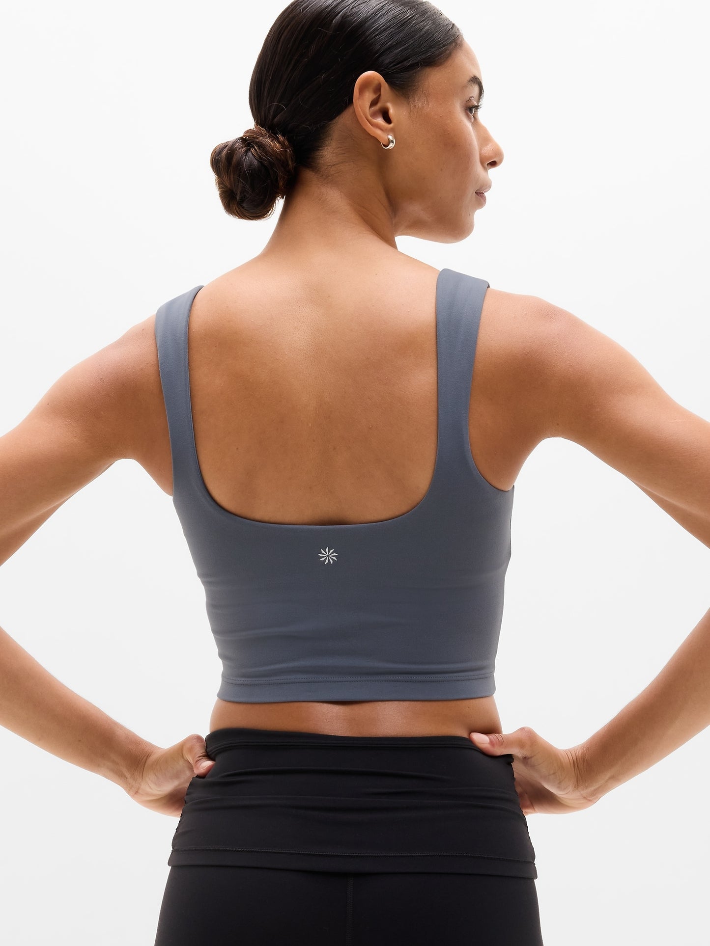 Transcend Square Neck Crop Sports Bra A-C