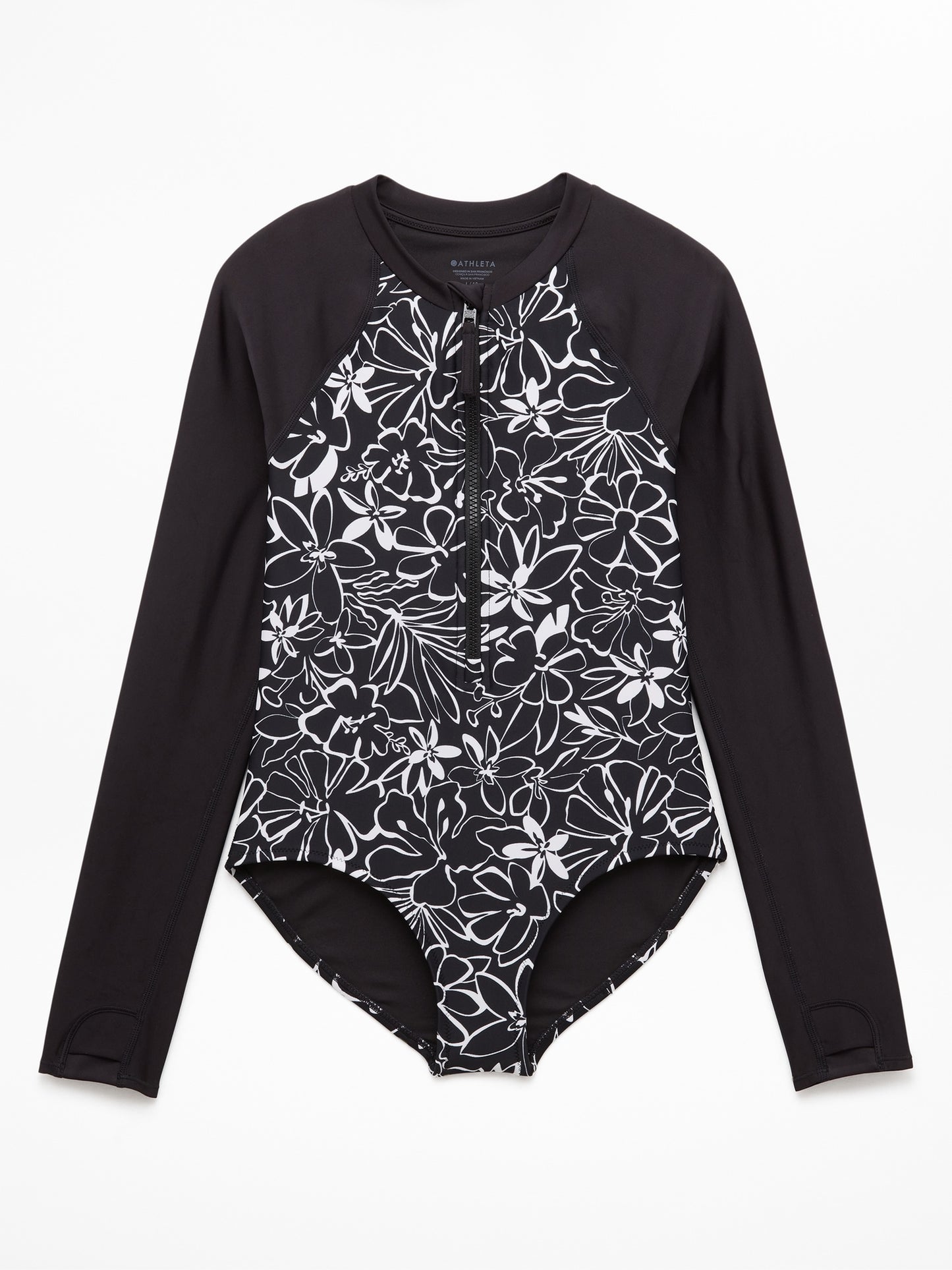 Athleta Girl Rashguard One Piece Swimsuit