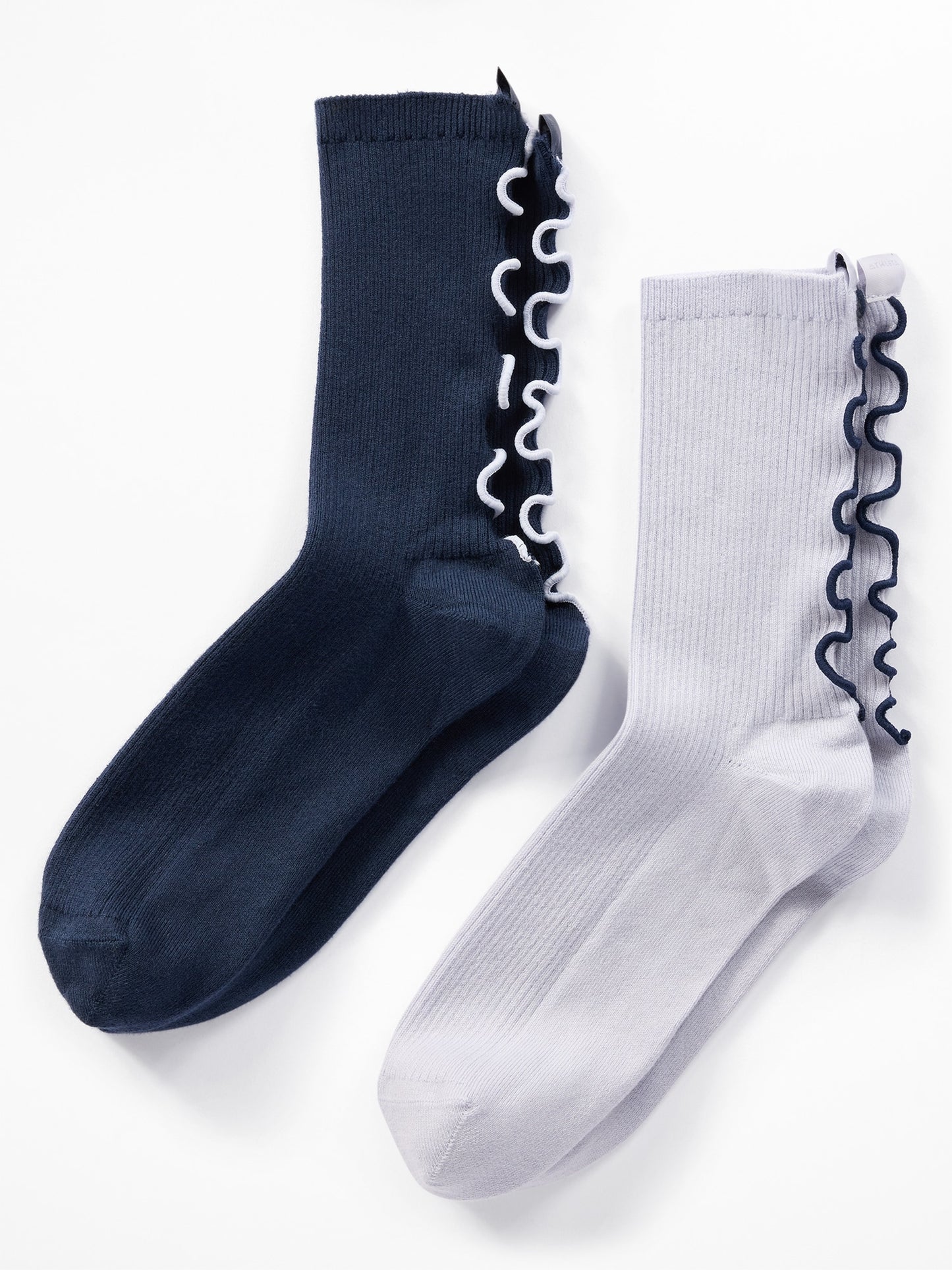 Athleta Ruffle Novelty Everyday Crew Sock 2-Pack