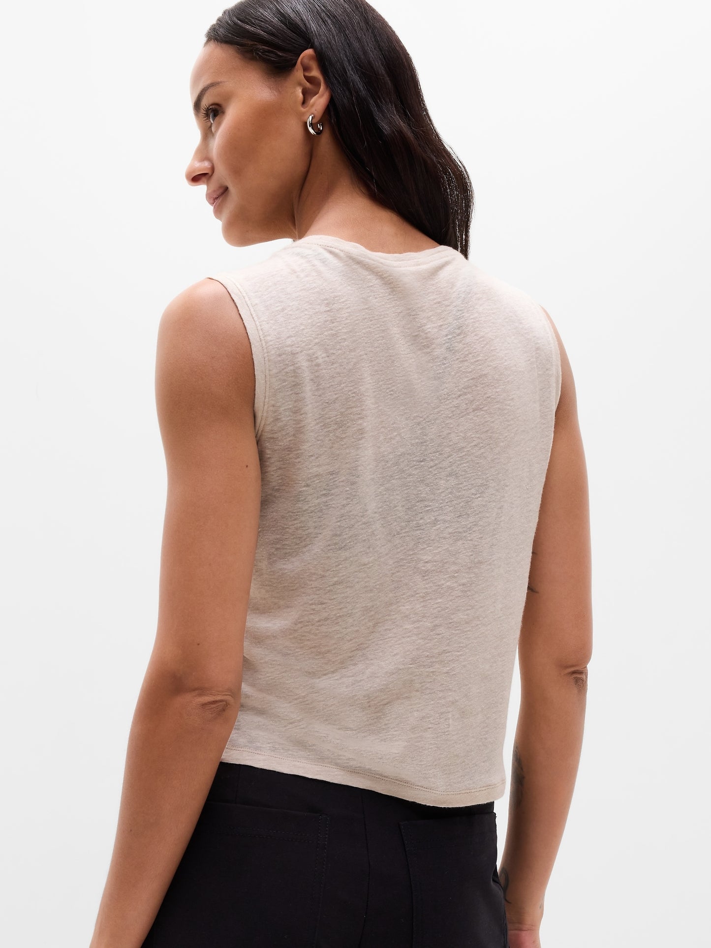 Getaway Linen Blend Muscle Tank