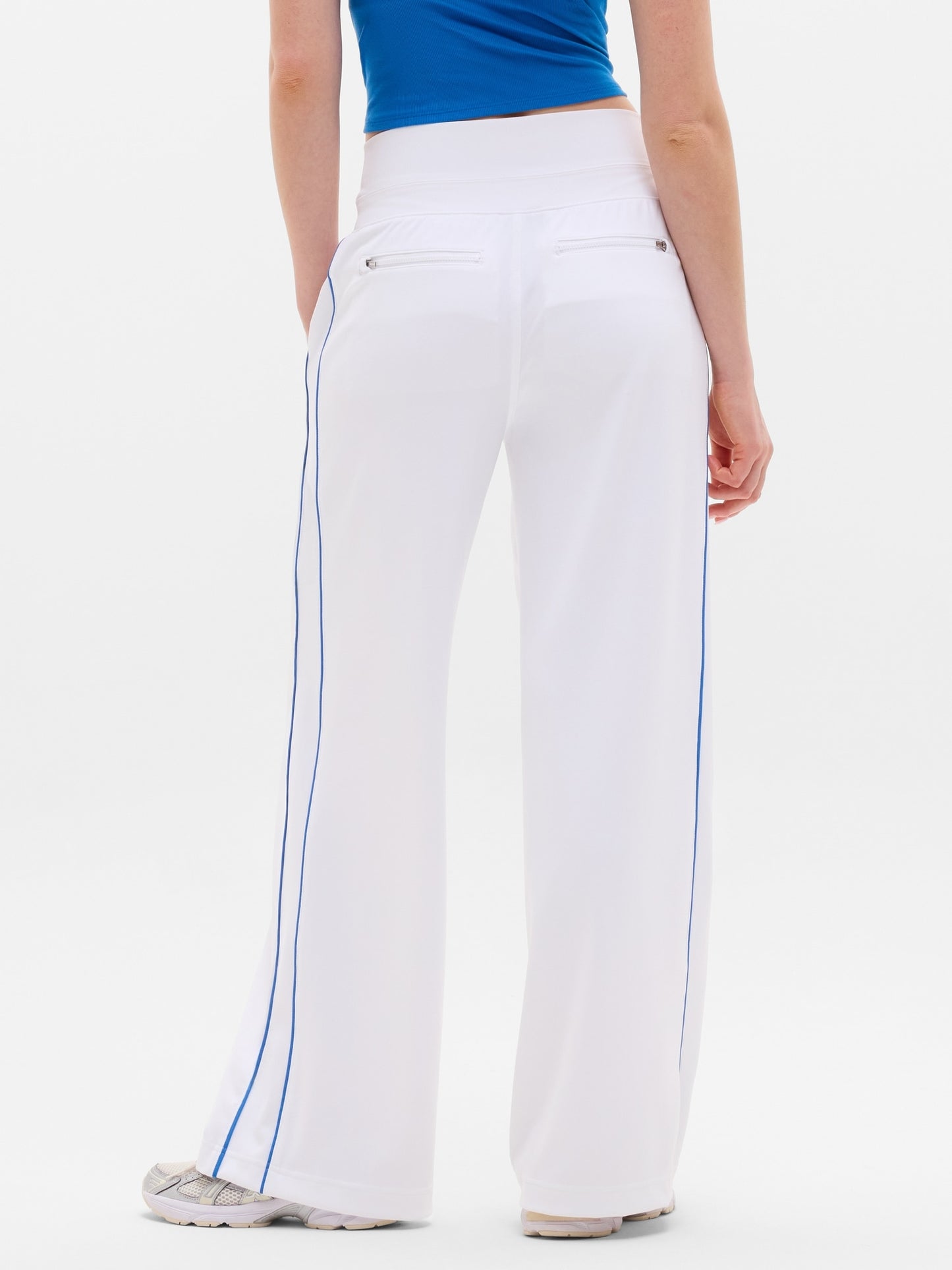Venice High Rise Track Stripe Wide Leg Pant