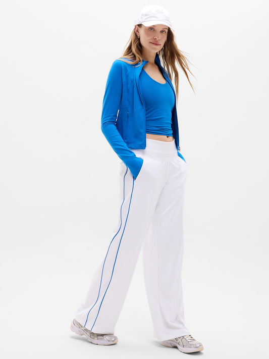 Venice High Rise Track Stripe Wide Leg Pant