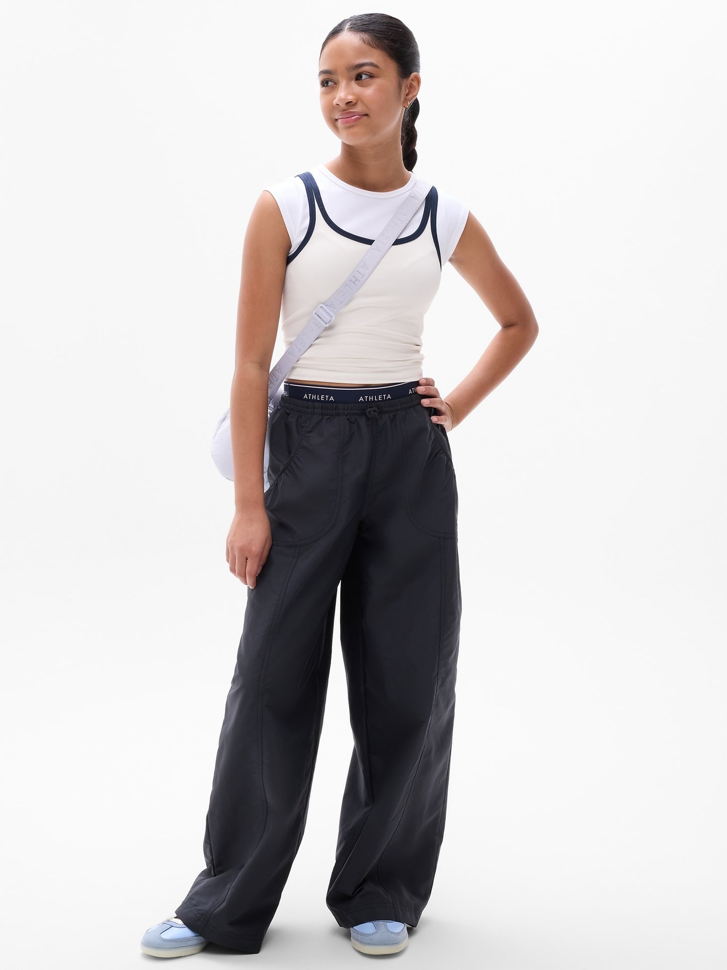 Athleta Girl Rise Above Rib Double Up Tee