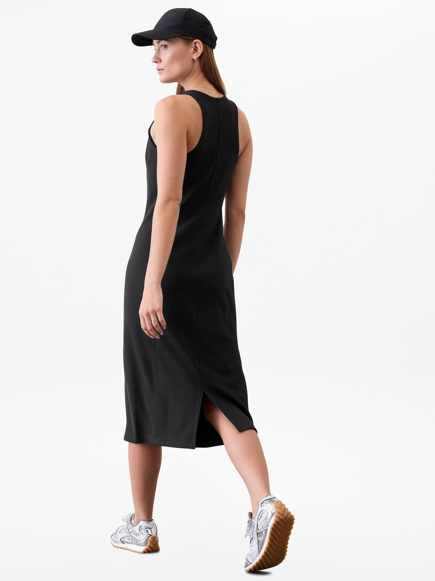 Seasoft Rib Midi Tank Dress