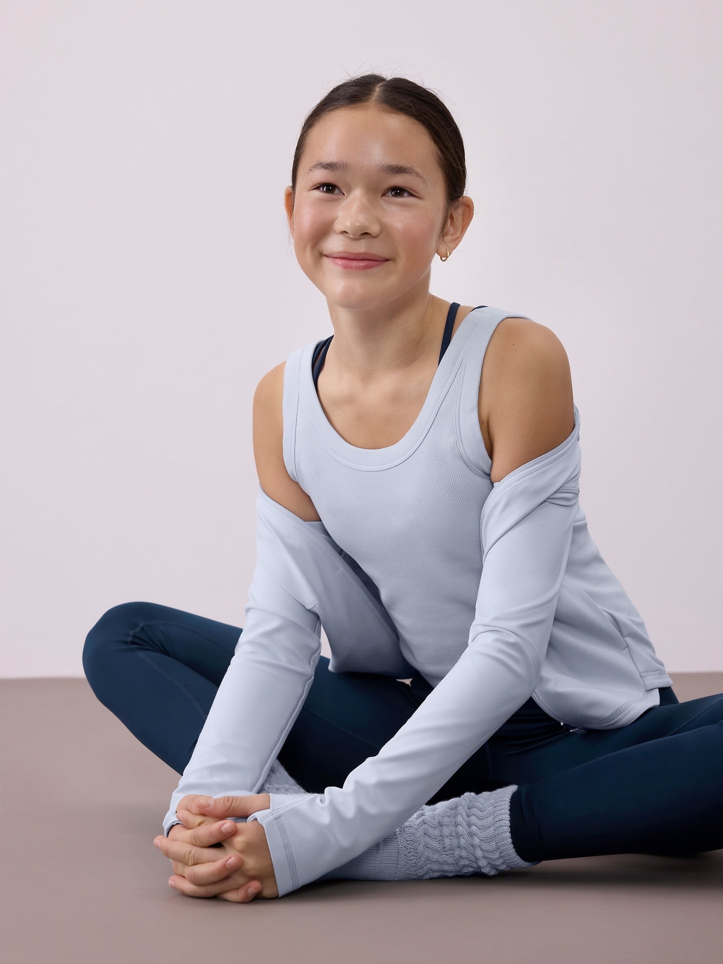 Athleta Girl Rise Above Rib Scoop Tank