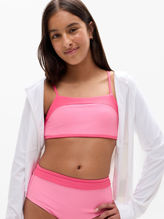 Athleta Girl Reversible Square Neck Bikini Top