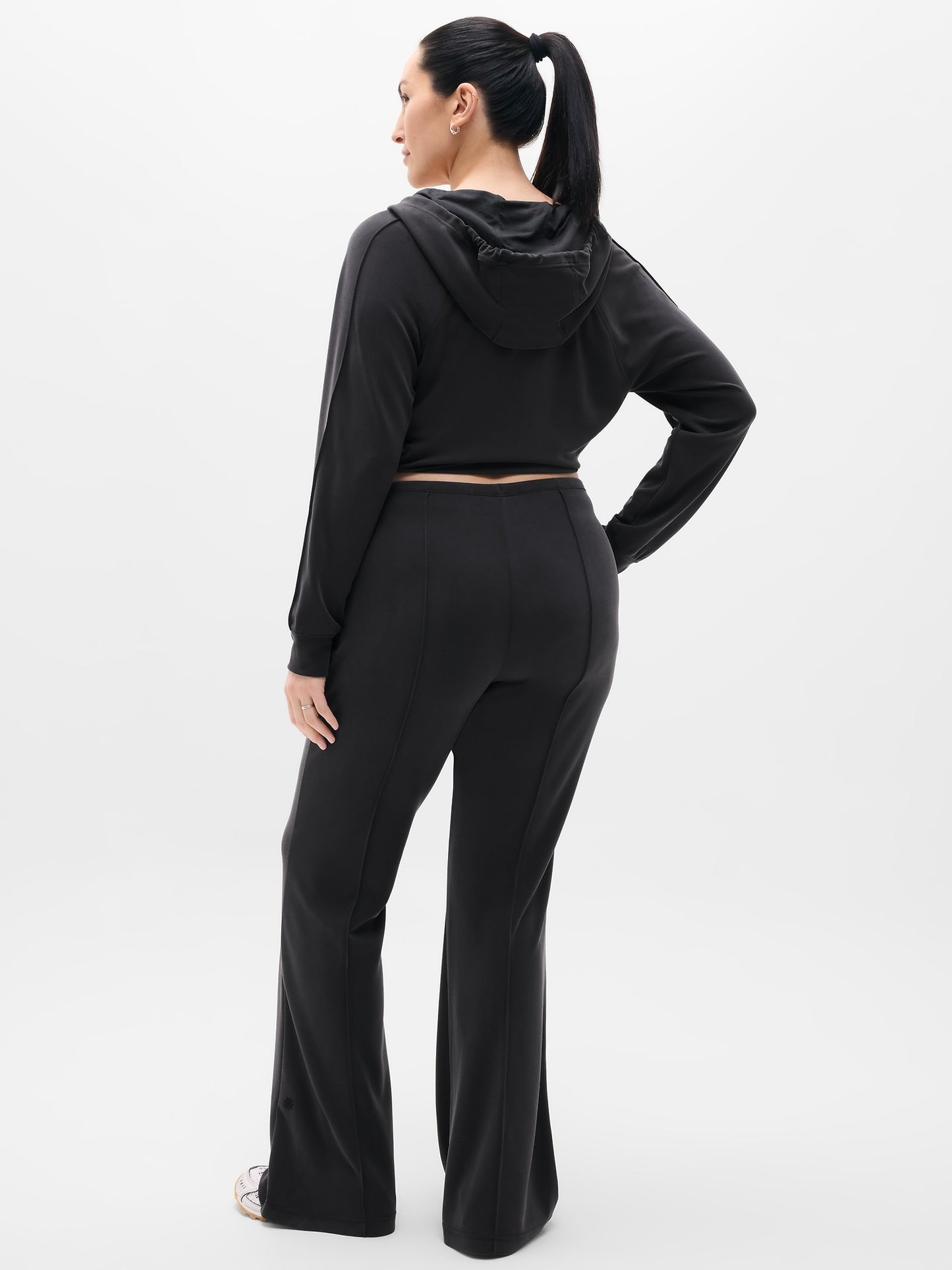 Seasoft Pintuck Mid Rise Flare Pant