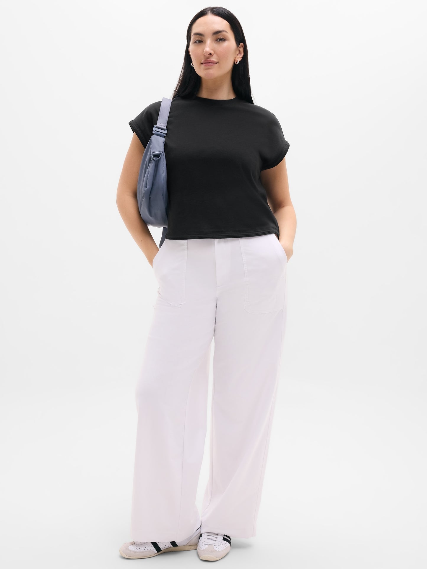 Airy Cotton Terry Sweatshirt Tee