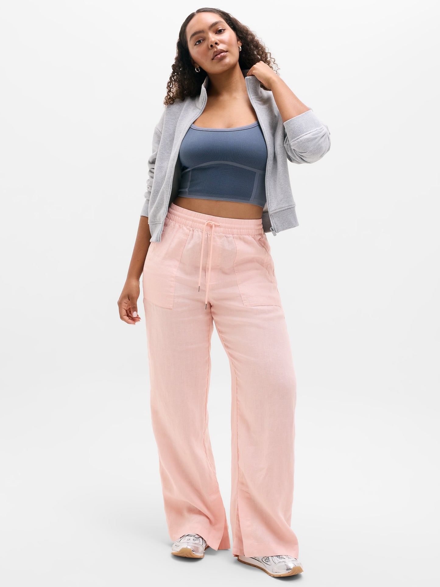 Retreat Linen High Rise Wide Leg Pant