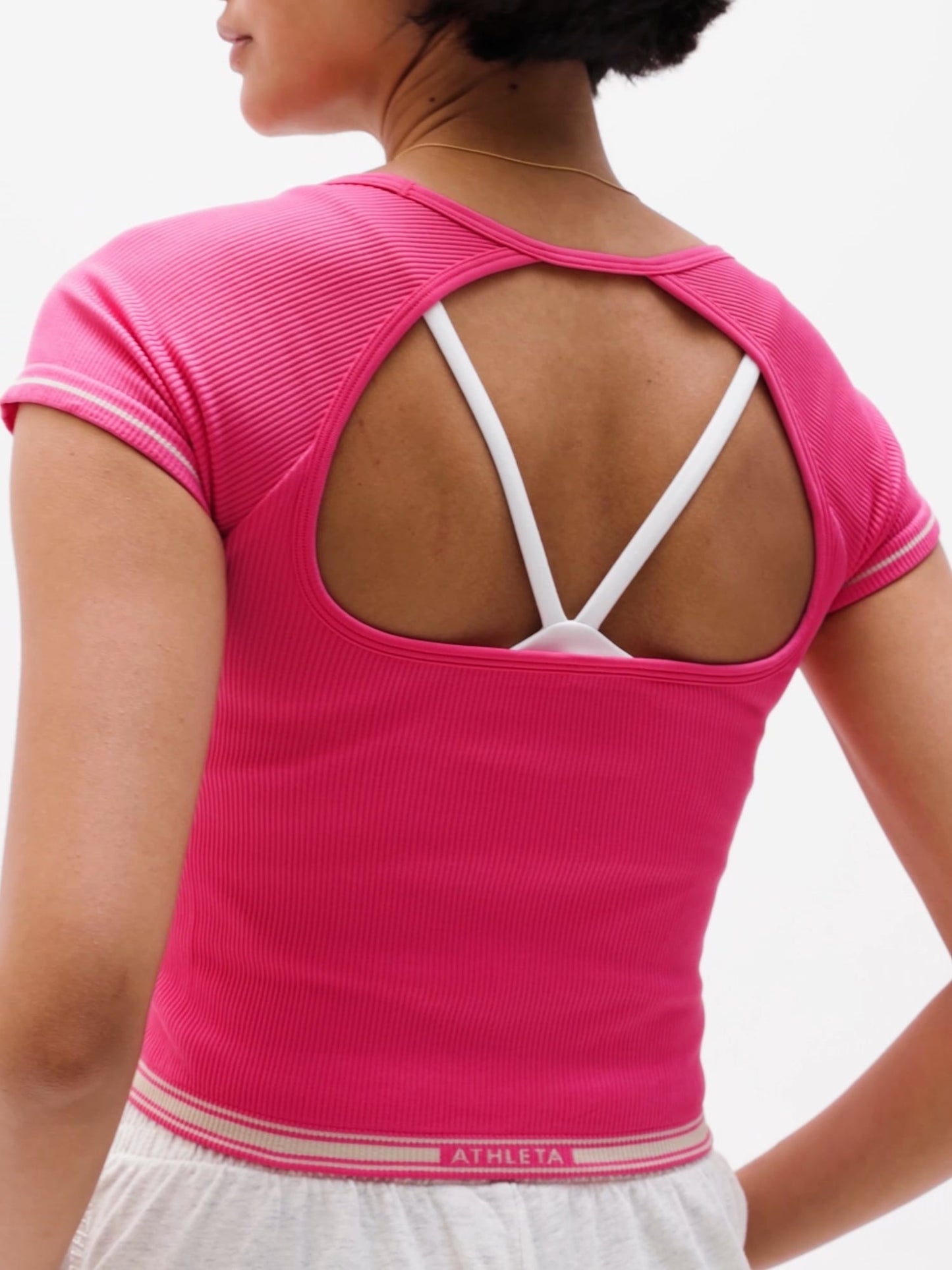 Recharge Seamless Open Back Tee