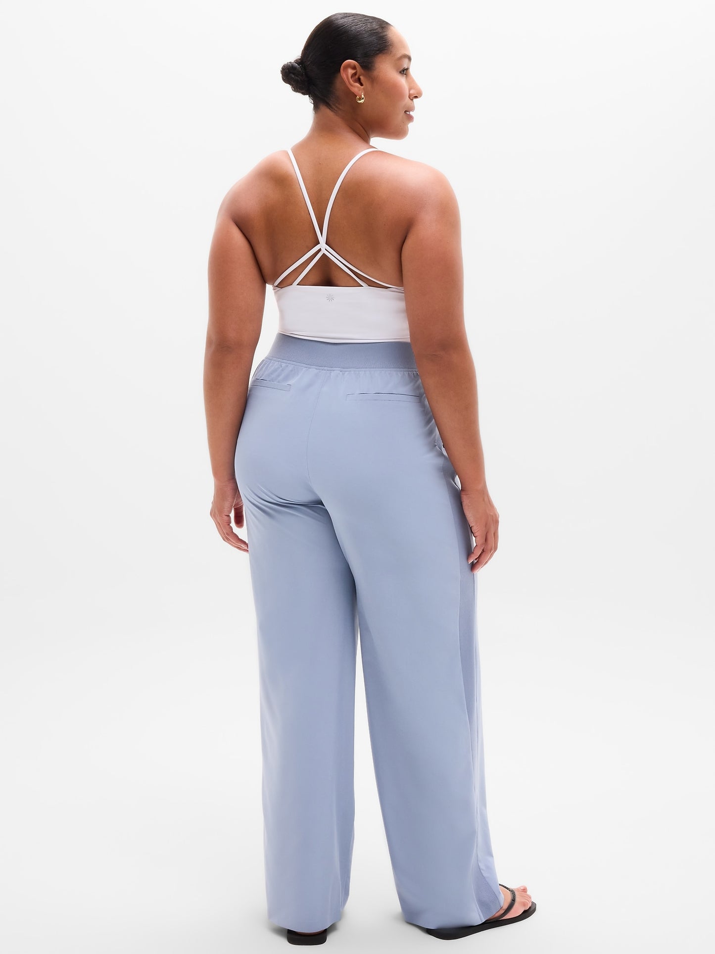 Brooklyn Mid Rise Wide Leg Pant