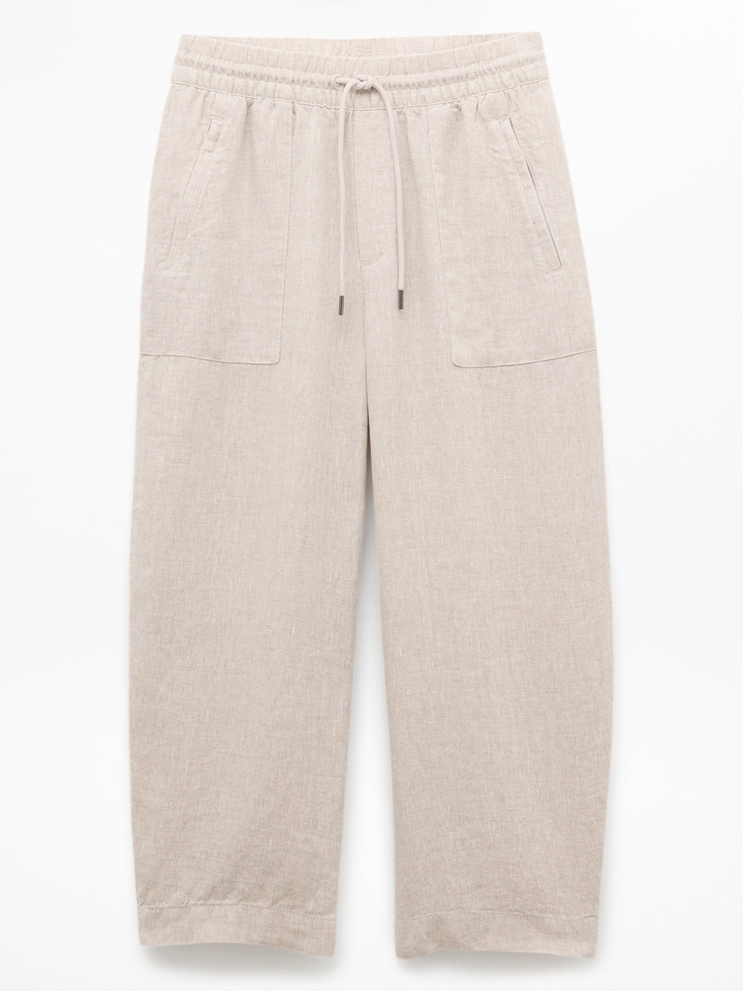 Retreat Linen Easy Barrel Crop Pant
