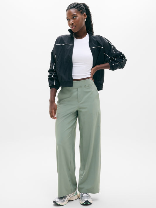 Brooklyn Mid Rise Wide Leg Pant
