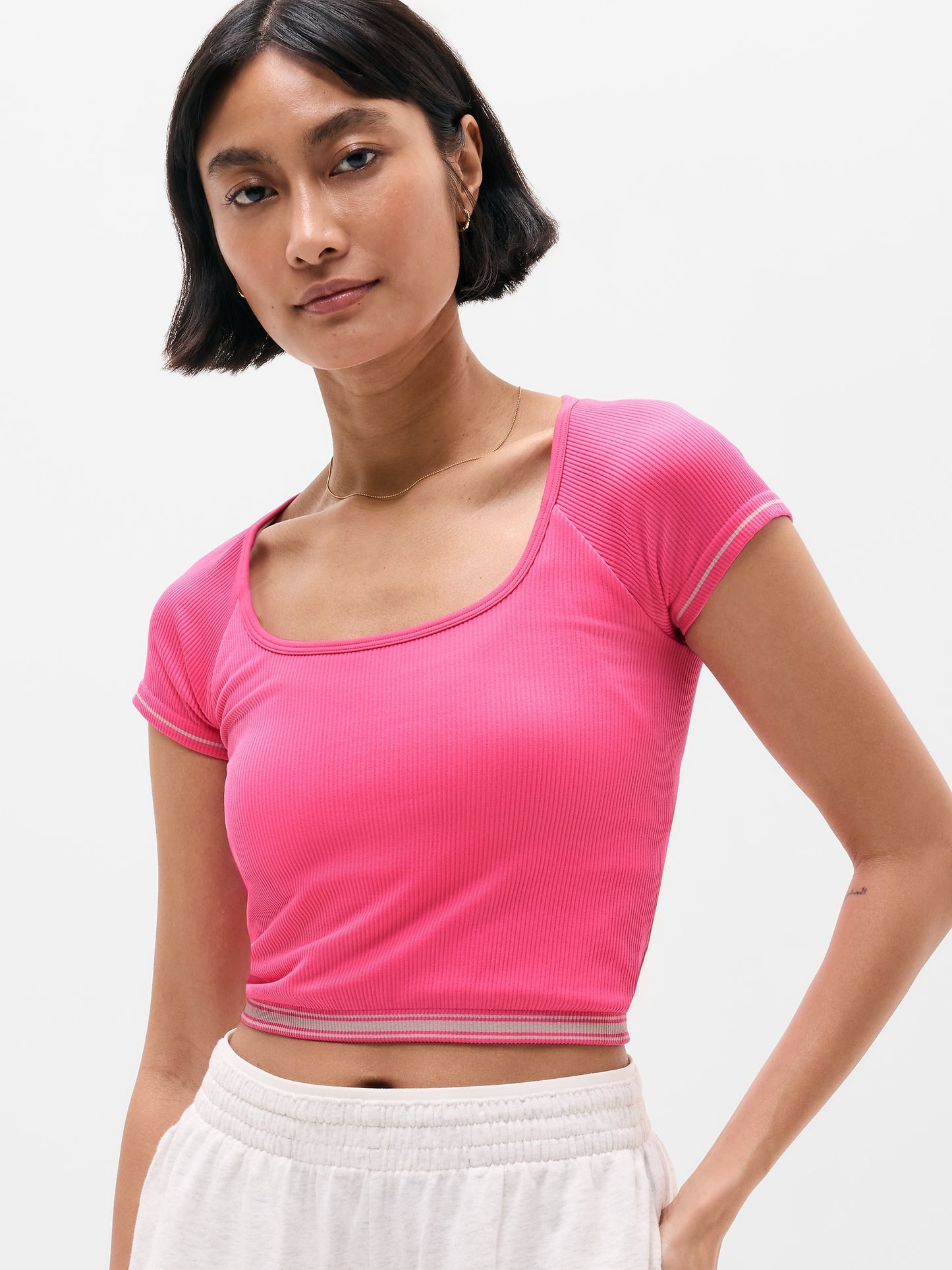 Recharge Seamless Open Back Tee